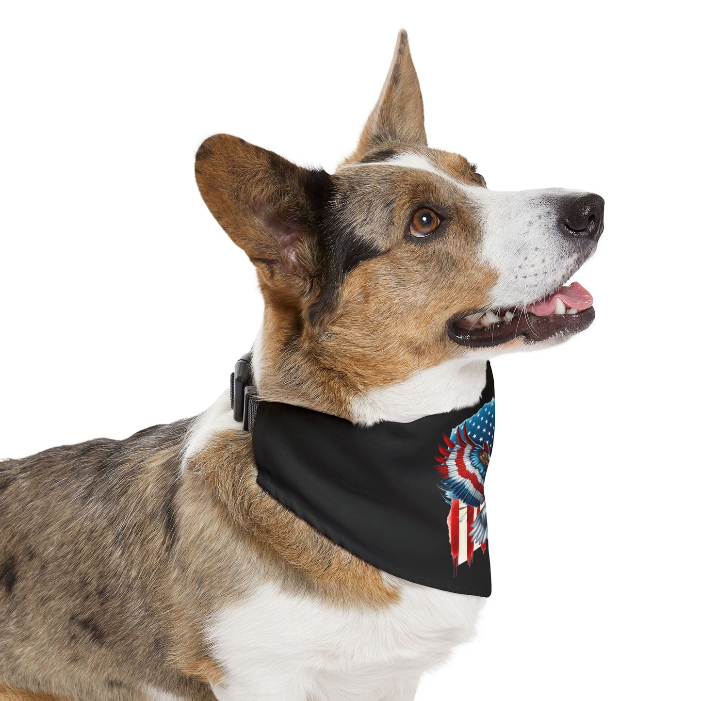 Princess Grace Patriotic Pet Bandana Collar USA Flag Design for Dogs