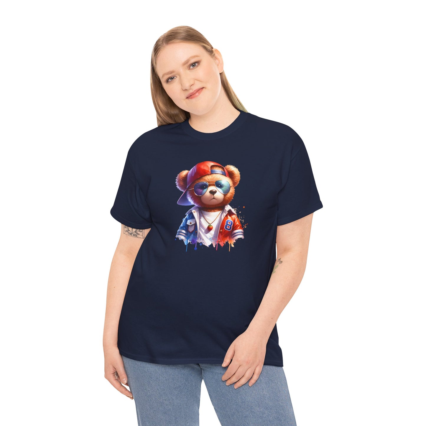 Princess Grace Cool Bear Graphic Unisex Heavy Cotton Tee