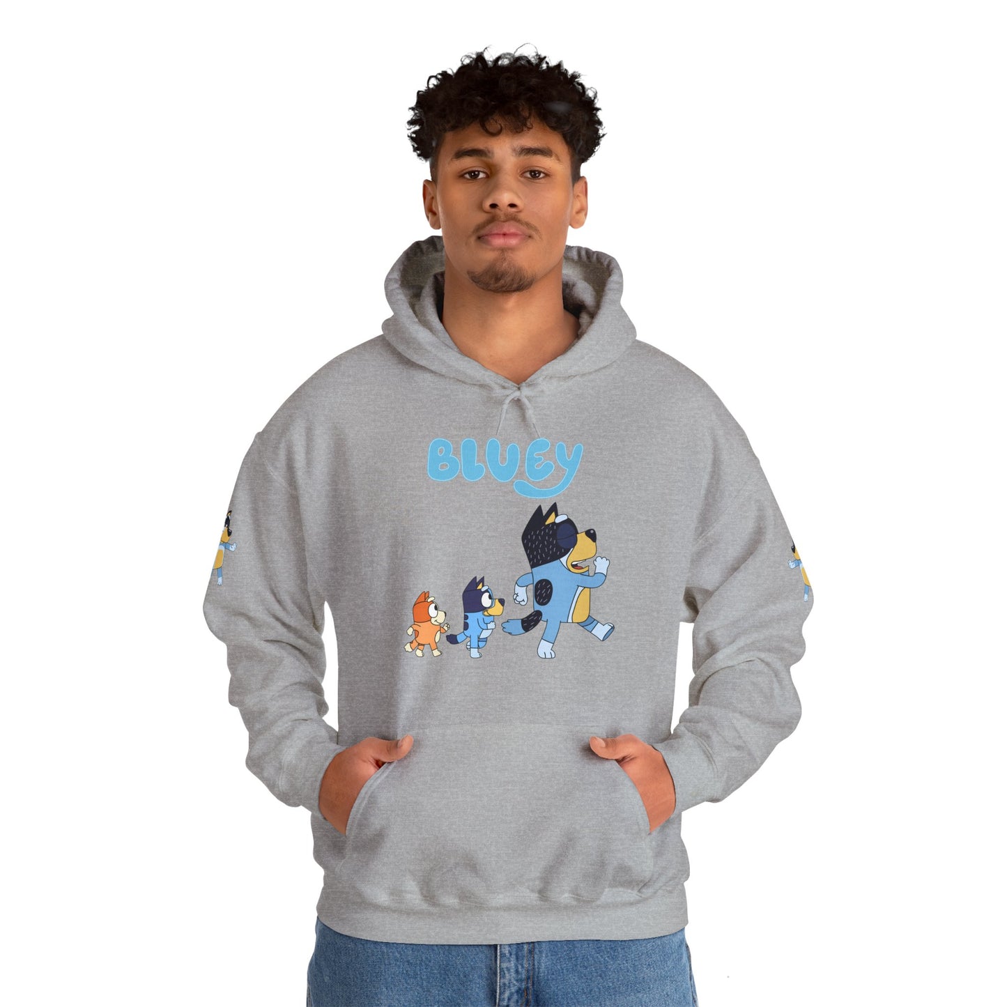 Princess Grace Bluey Unisex Hoodie Cozy Cartoon Sweatshirt for Kids & Adults