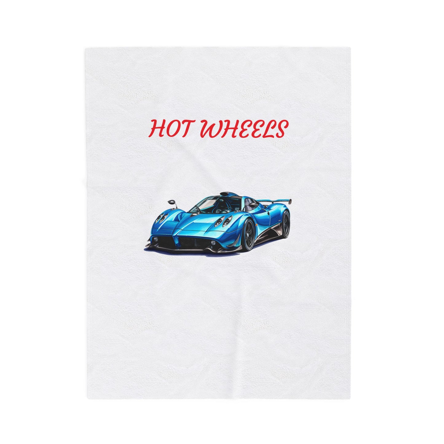 Princess Grace Hot Wheels Velveteen Plush Blanket Cozy Car Themed Throw for Kids & Adults