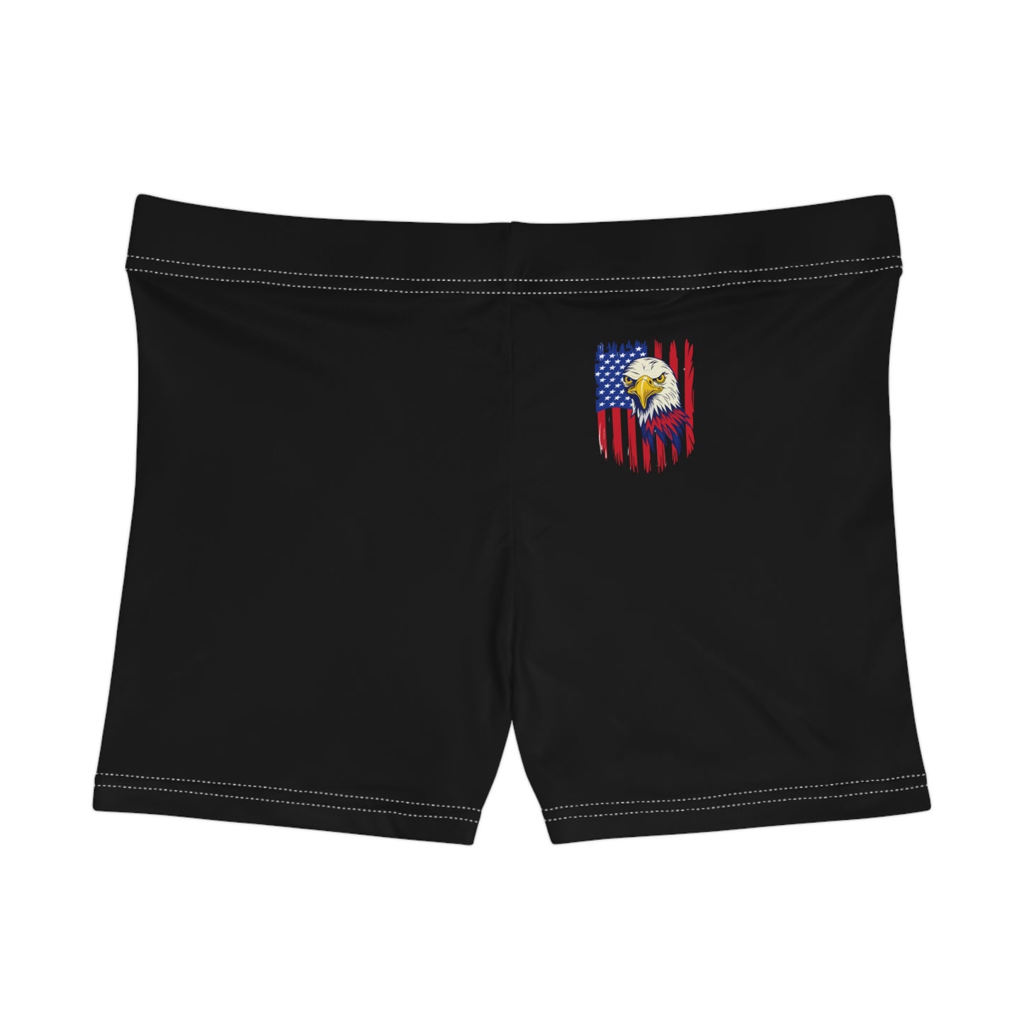 Princess Grace Patriotic Eagle Women's Shorts Stylish Summer Wear for Independence Day