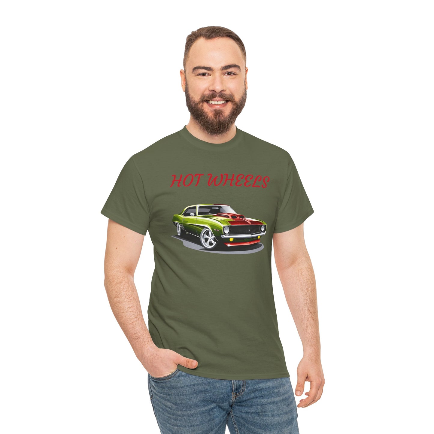 Princess Grace Hot Wheels Unisex Heavy Cotton Tee Classic Car Graphic T-Shirt
