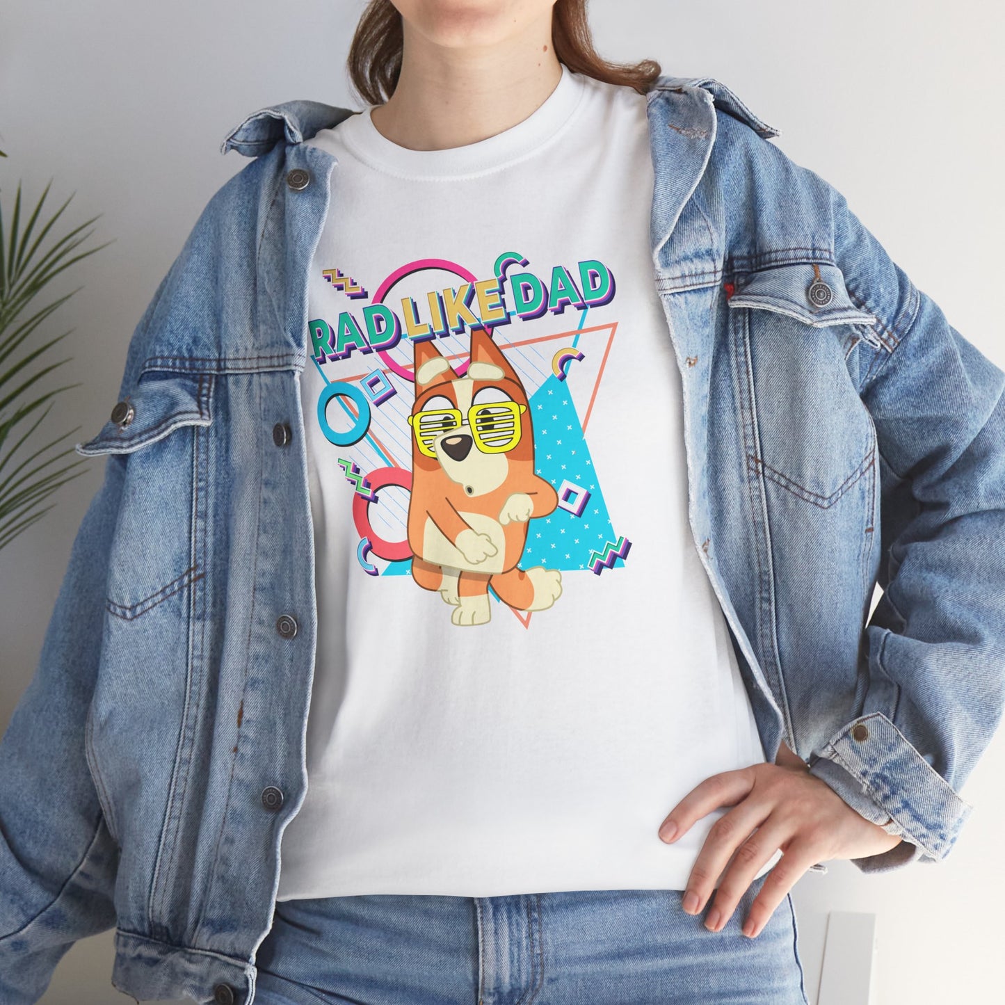 Princess Grace Bluer Rad Like Dad Fun Unisex Heavy Cotton Tee Graphic Tee for Everyday Wear and Gifts