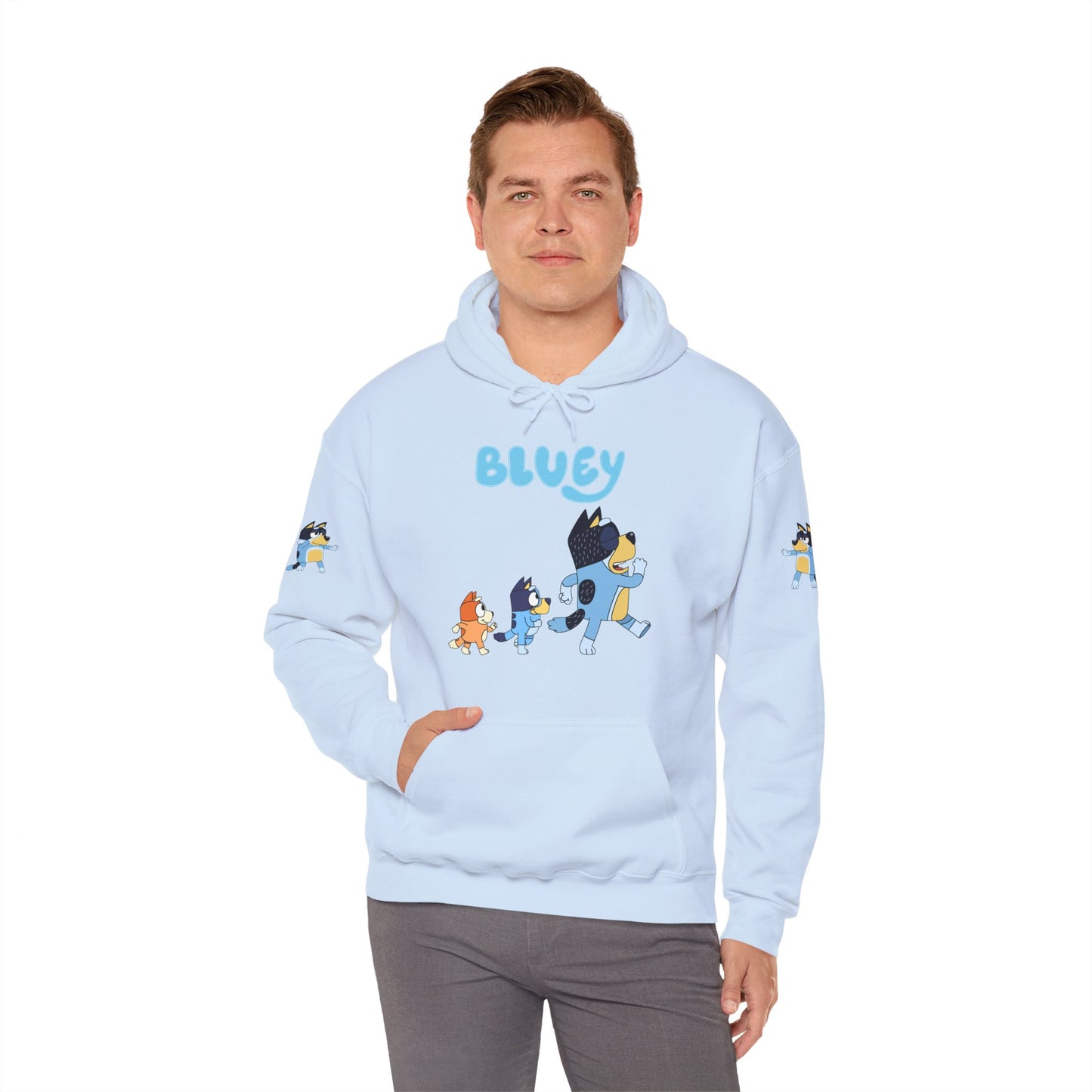 Princess Grace Bluey Unisex Hoodie Cozy Cartoon Sweatshirt for Kids & Adults