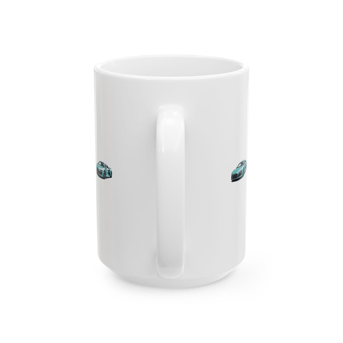 Princess Grace Sporty Car Design Ceramic Mug Perfect for Auto Enthusiasts
