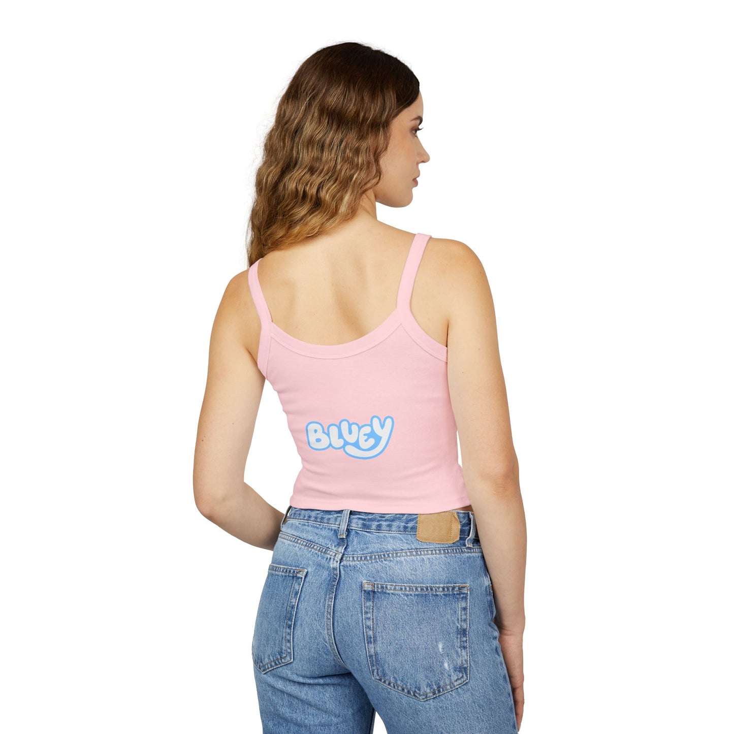 Princess Grace Bluey Spaghetti Strap Tank Top for Women Cute Cartoon Graphic