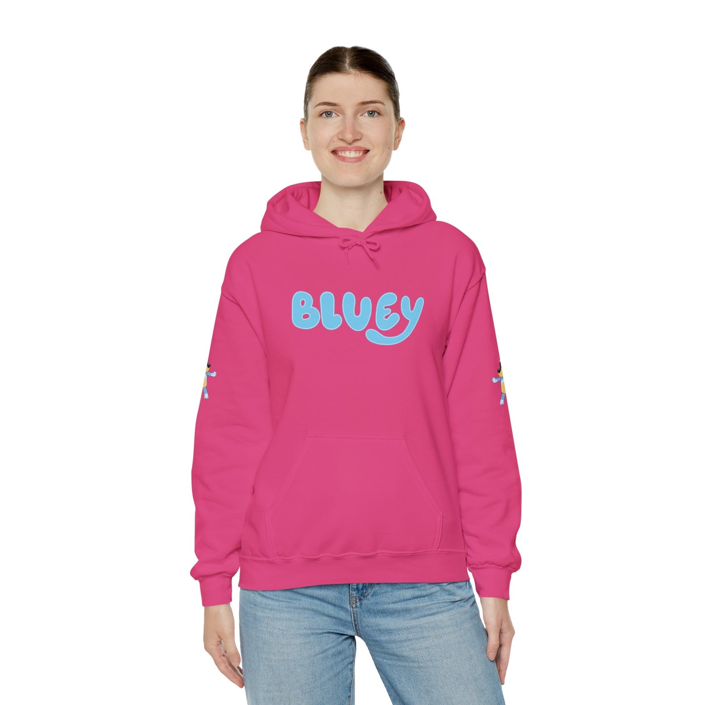 Princess Grace Bluey Unisex Hooded Sweatshirt Cozy Cartoon Style for Kids & Adults