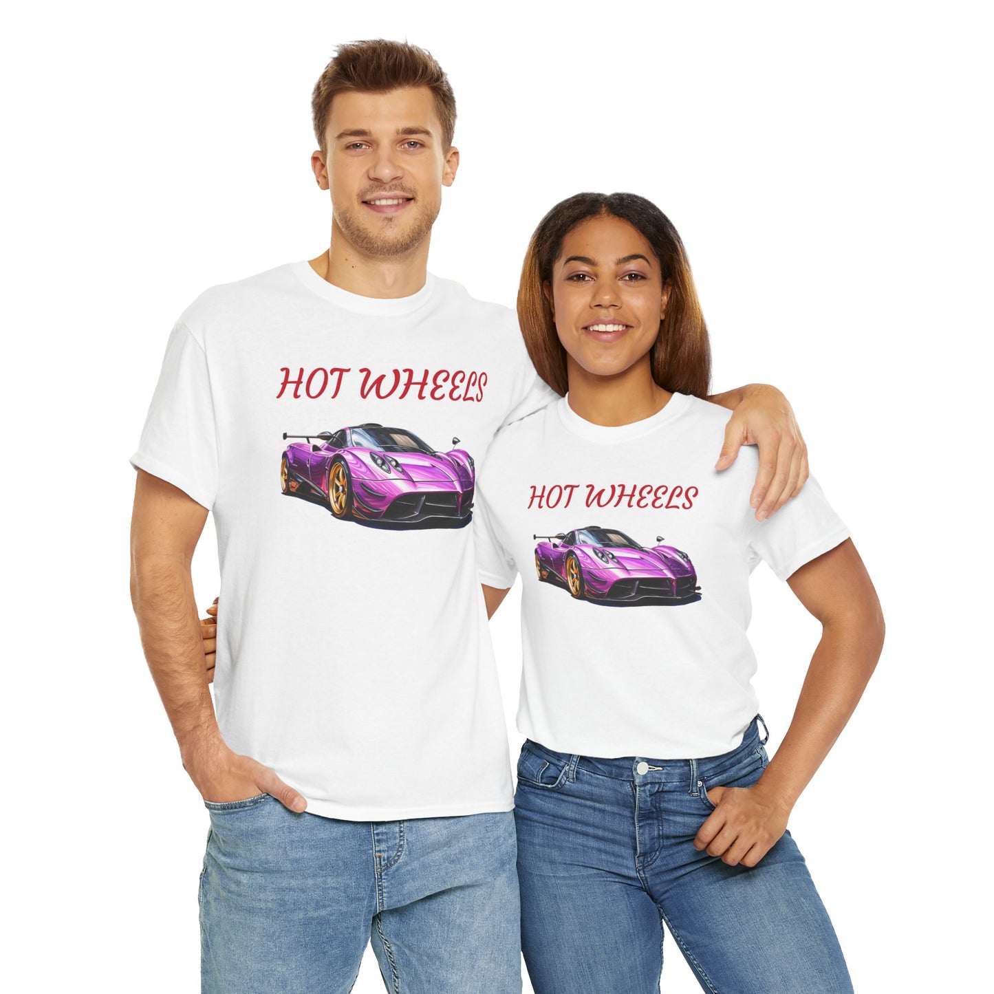 Princess Grace Hot Wheels Unisex Heavy Cotton Tee Retro Car Graphic T-Shirt for Auto Enthusiasts