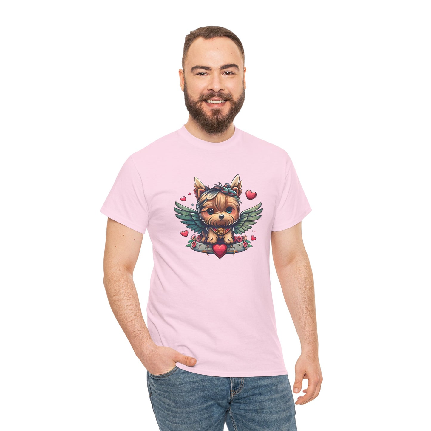 Princess Grace Loveable Yorkie Graphic Tee Cute Dog Design T-Shirt for Pet Lovers