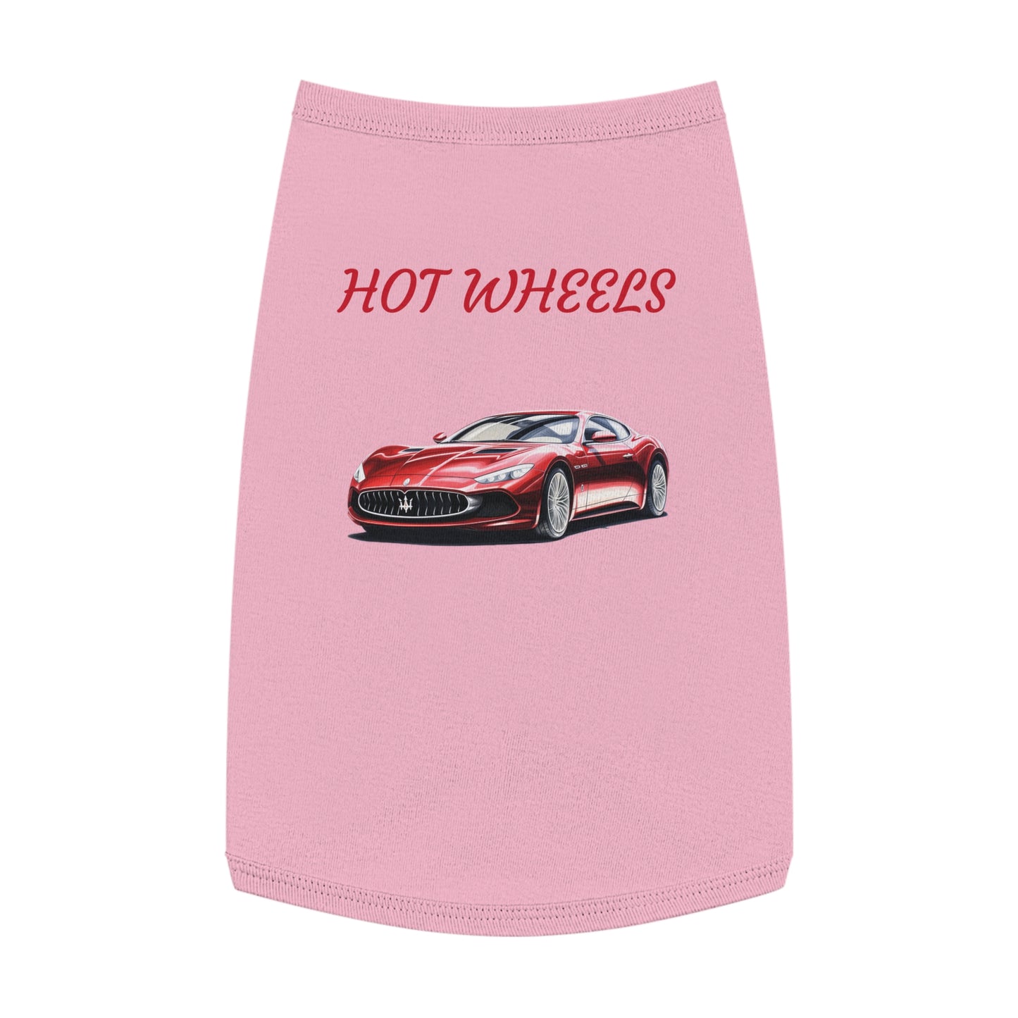 Princess Grace Trendy Hot Wheels Pet Tank Top for Car Enthusiast Dogs