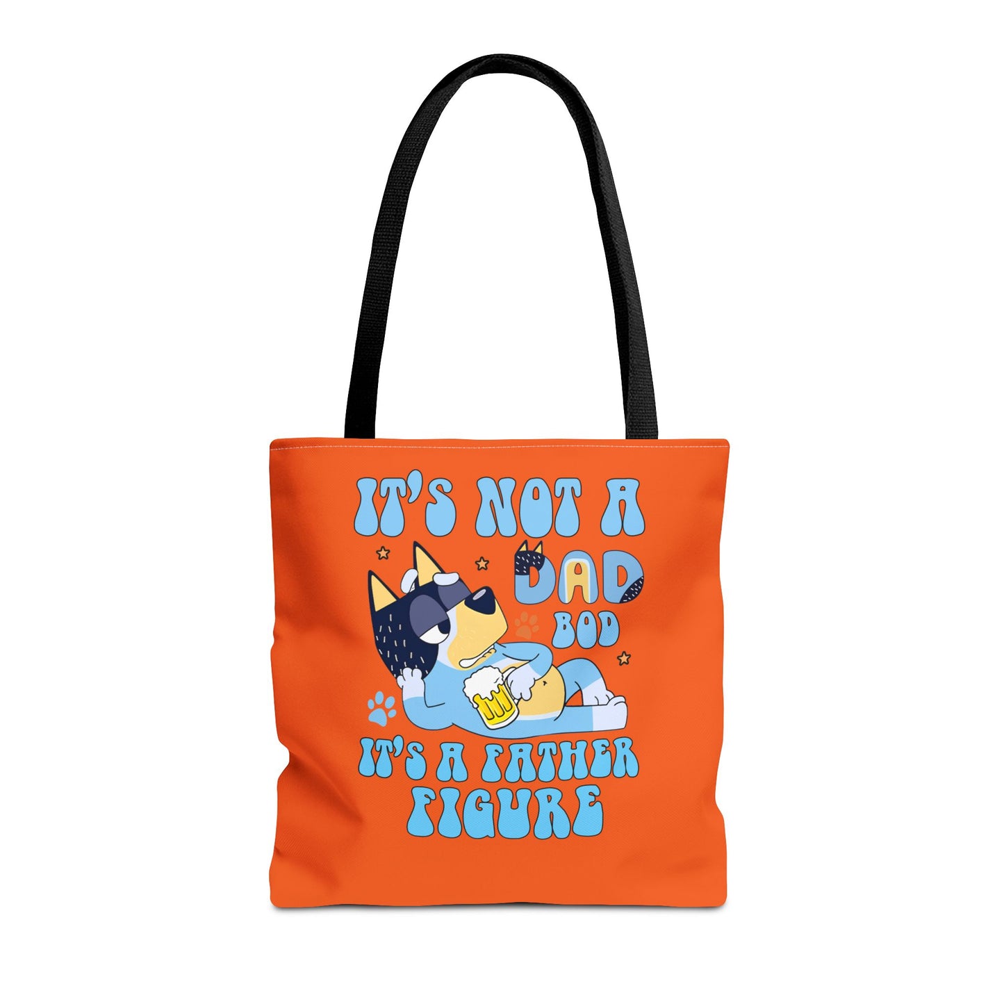 Princess Grace Humorous Dad Tote Bag "It's Not a Dad Bod, It's a Father Figure"