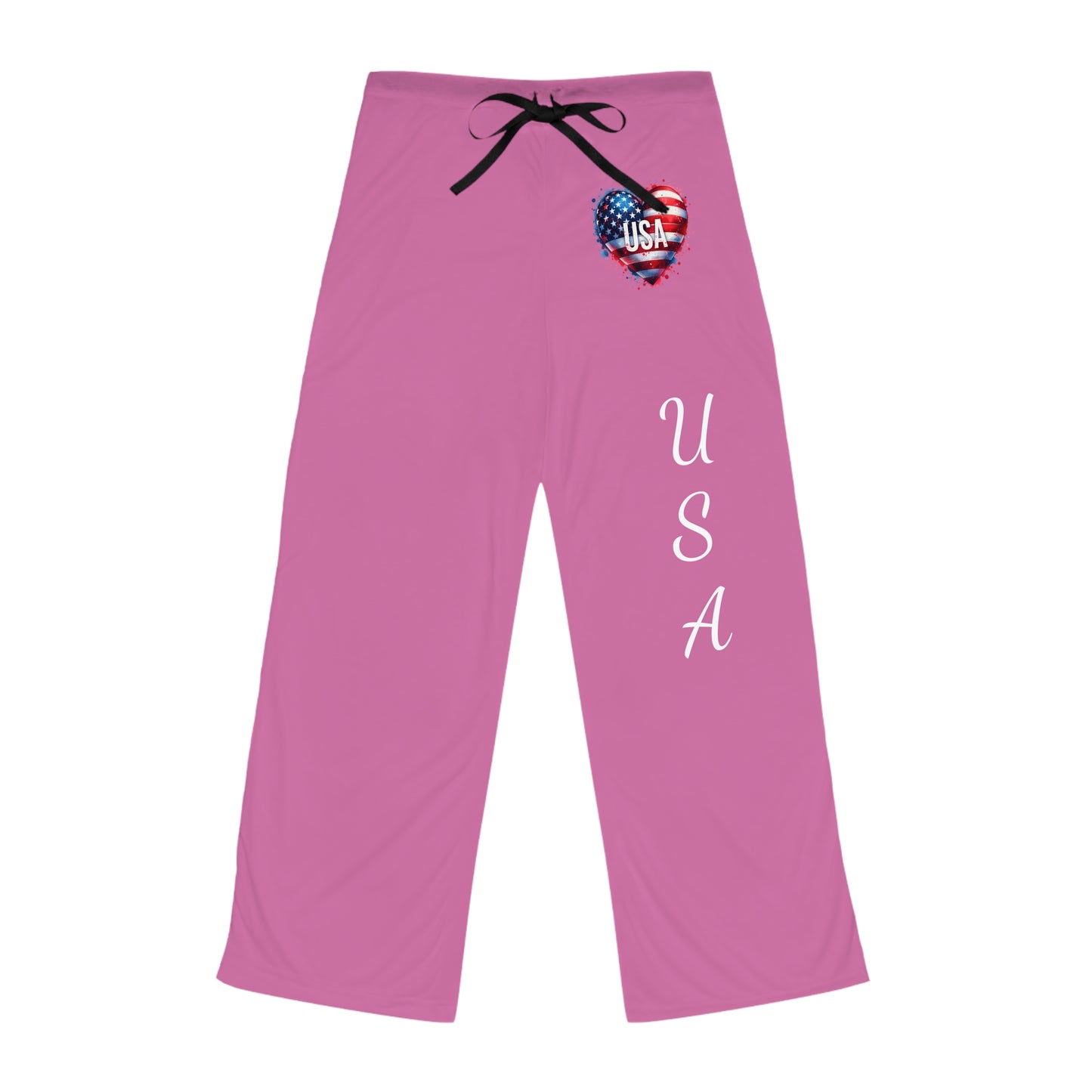 Princess Grace USA Heart Pajama Pants Perfect for Fourth of July and Cozy Nights