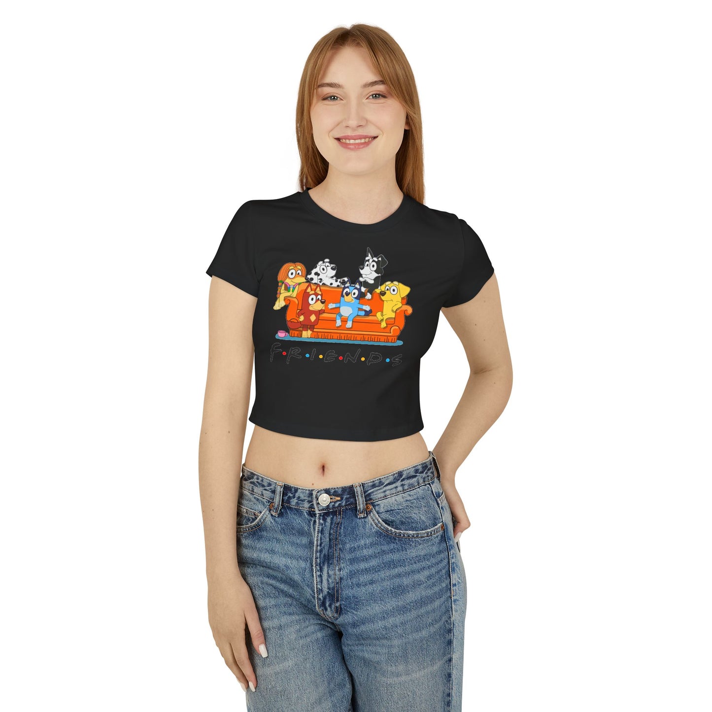 Princess Grace Bluey Friends Women's Baby Tee