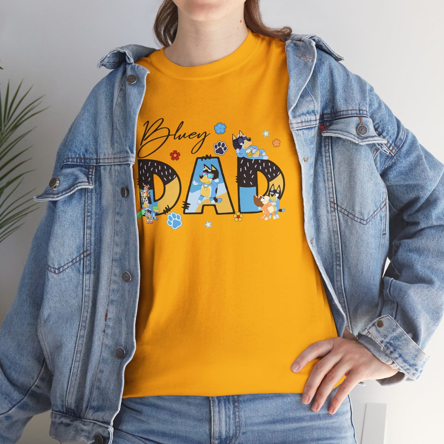 Princess Grace Fun 'Blessed Dad' Unisex Heavy Cotton Tee Perfect Gift for Father's Day