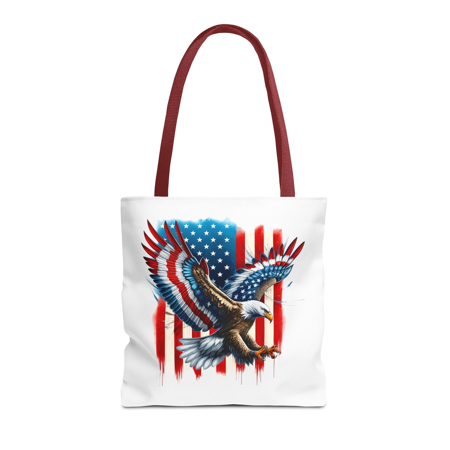Princess Grace Patriotic Eagle Tote Bag USA Flag Design for Independence Day & Everyday Use