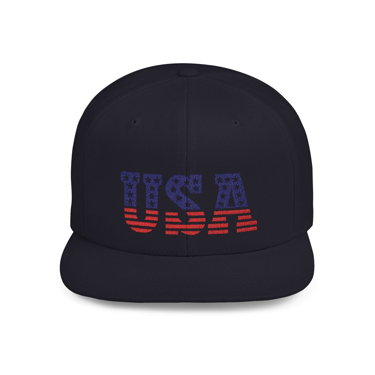 Princess Grace USA Flag Flat Bill Snapback Cap Patriotic Adjustable Hat for Summer Celebrations