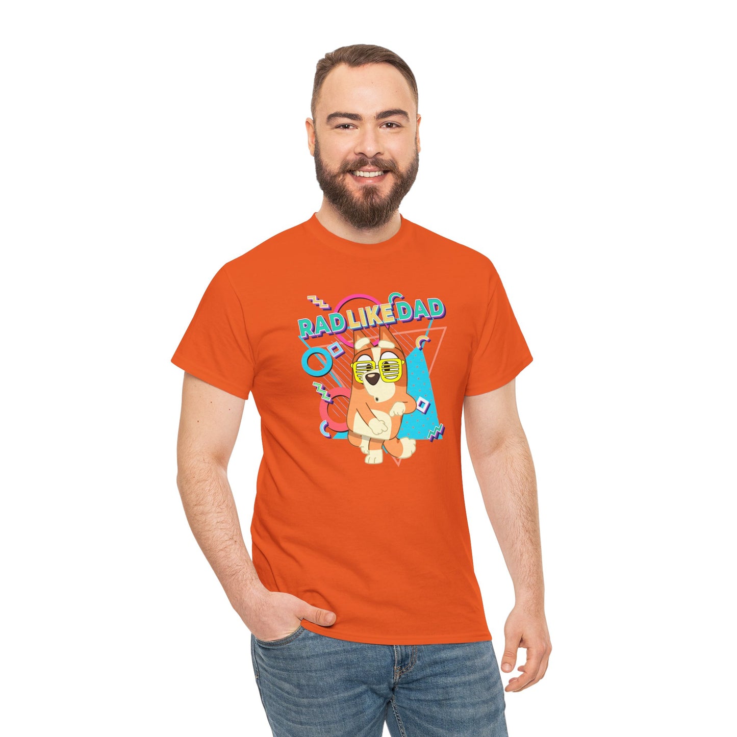 Princess Grace Bluer Rad Like Dad Fun Unisex Heavy Cotton Tee Graphic Tee for Everyday Wear and Gifts