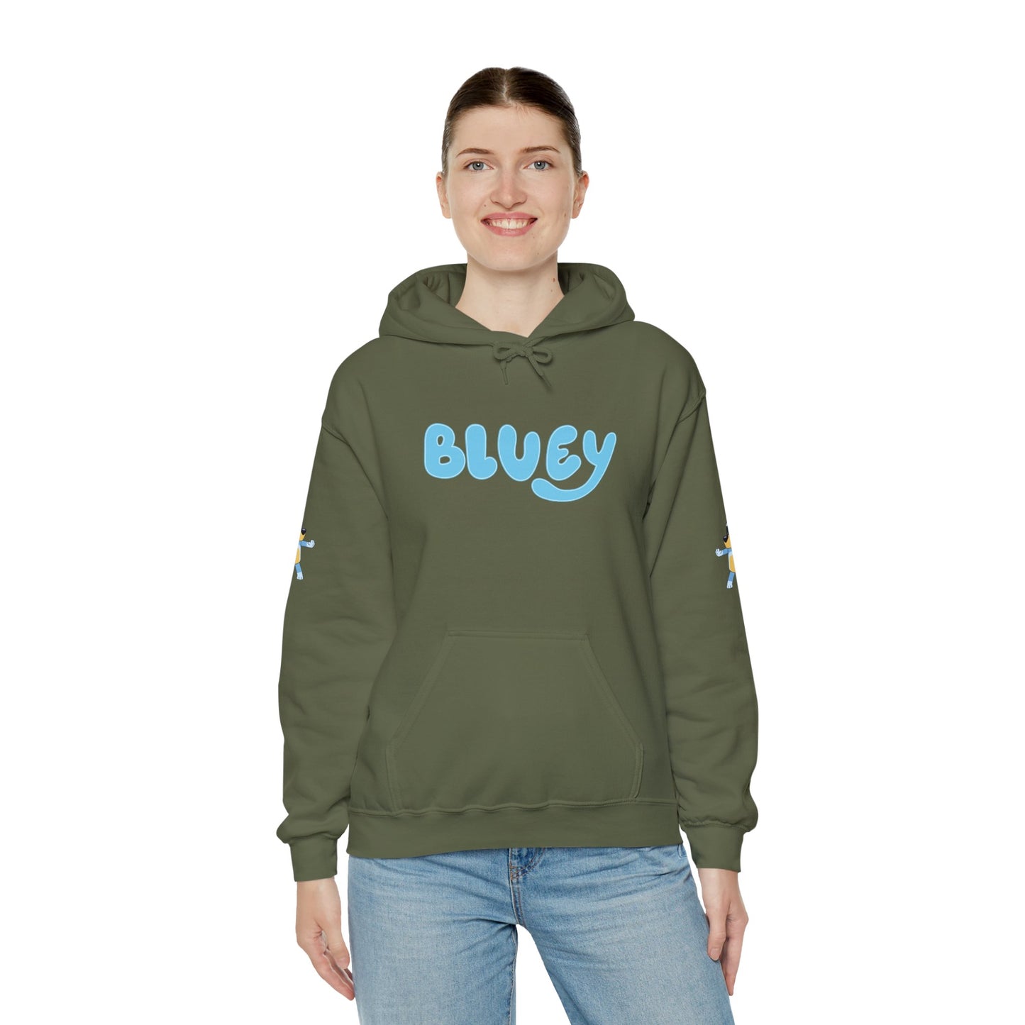Princess Grace Bluey Unisex Hooded Sweatshirt Cozy Cartoon Style for Kids & Adults