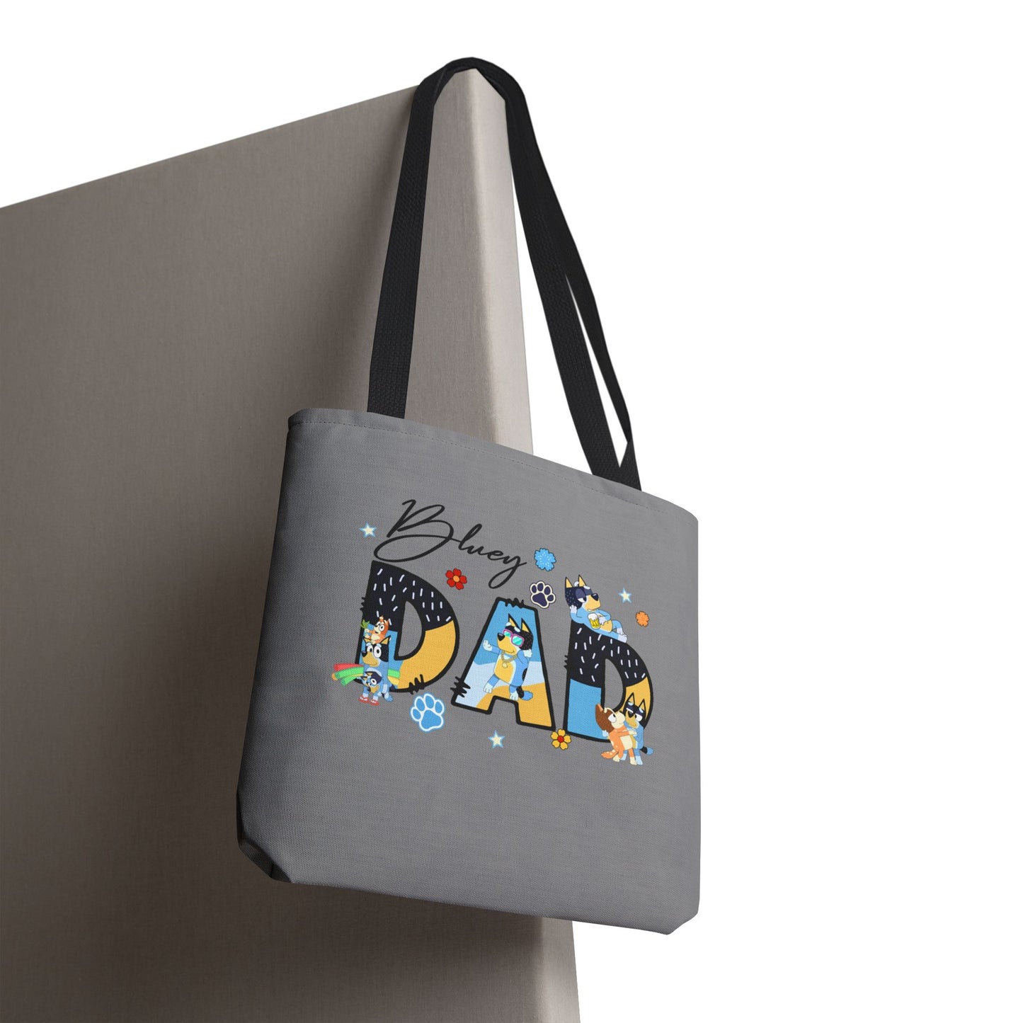 Princess Grace Bluey Dad Tote Bag Fun & Functional Gift for Dog Lovers