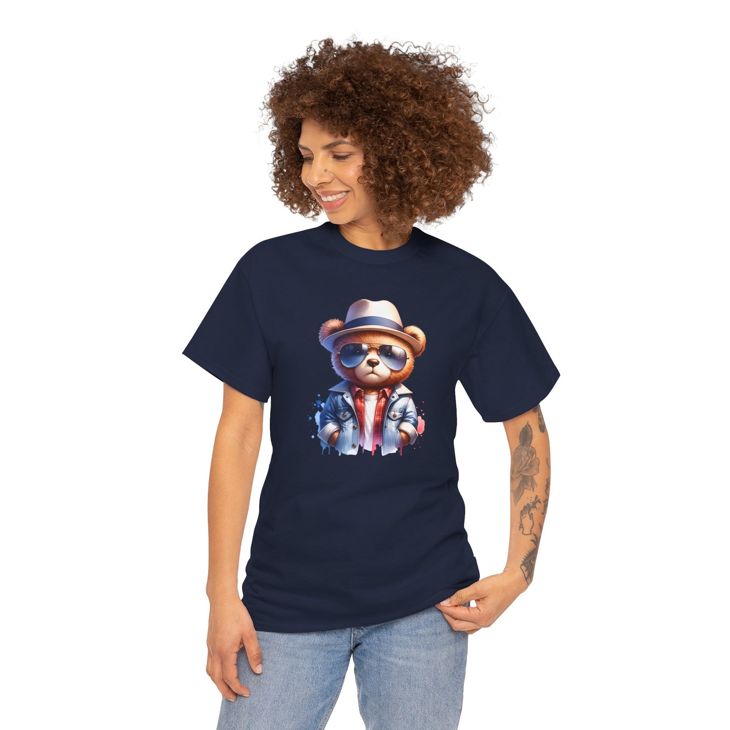Princess Grace Cool Bear Graphic Unisex Heavy Cotton Tee