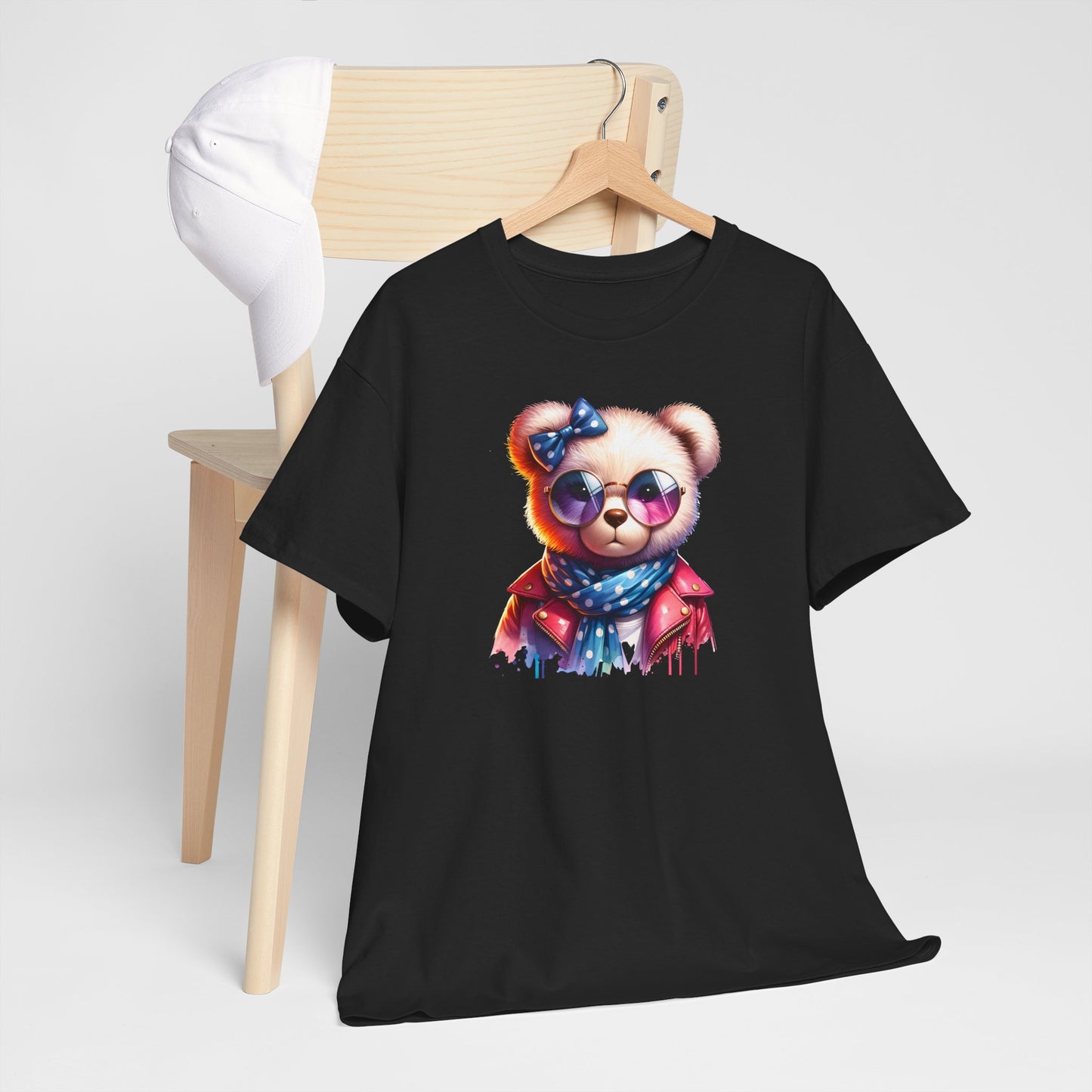 Princess Grace Cool Bear Graphic Unisex Heavy Cotton Tee Stylish & Fun for All