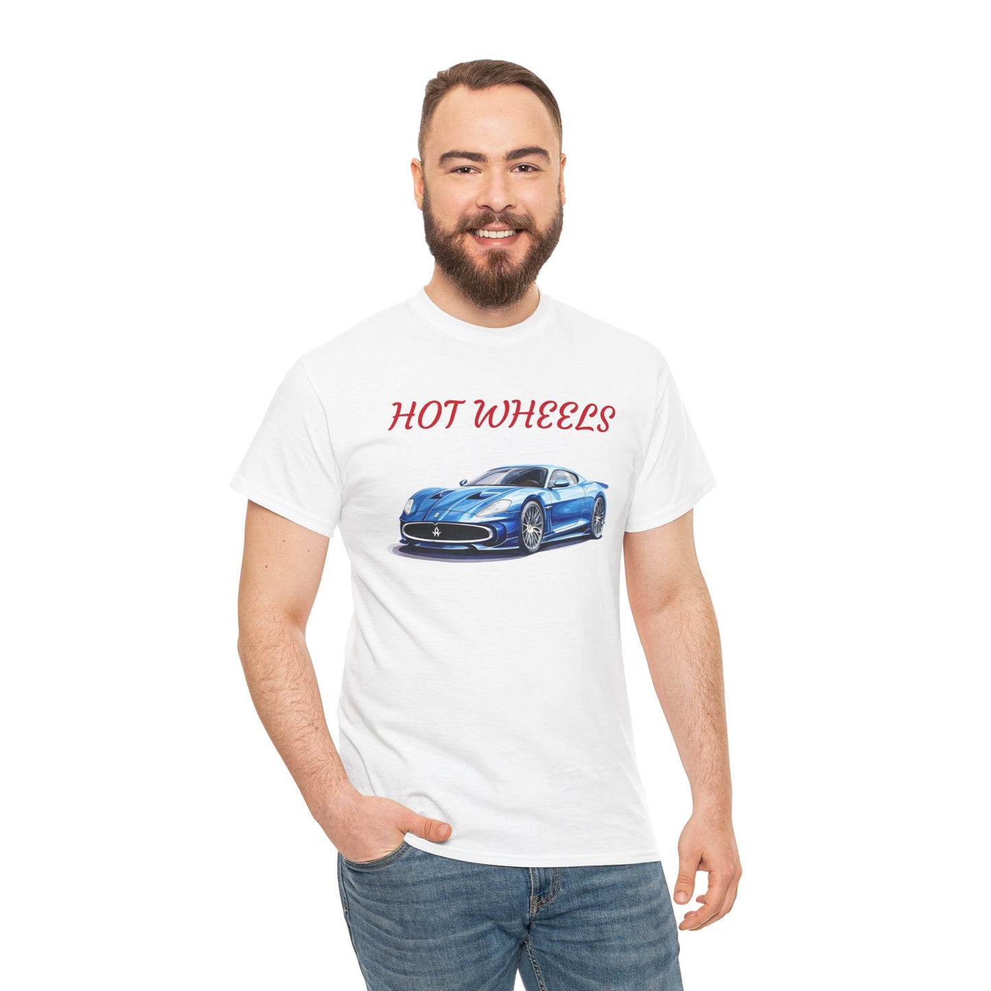 Princess Grace Hot Wheels Unisex Heavy Cotton Tee Classic Car Graphic T-Shirt for Auto Enthusiasts