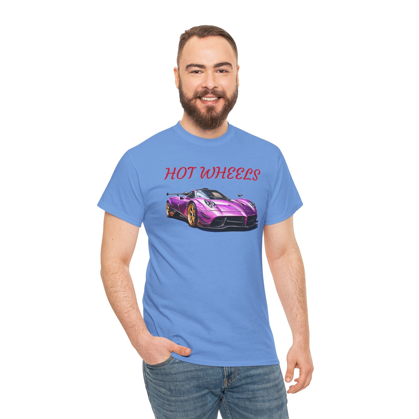 Princess Grace Hot Wheels Unisex Heavy Cotton Tee Retro Car Graphic T-Shirt for Auto Enthusiasts