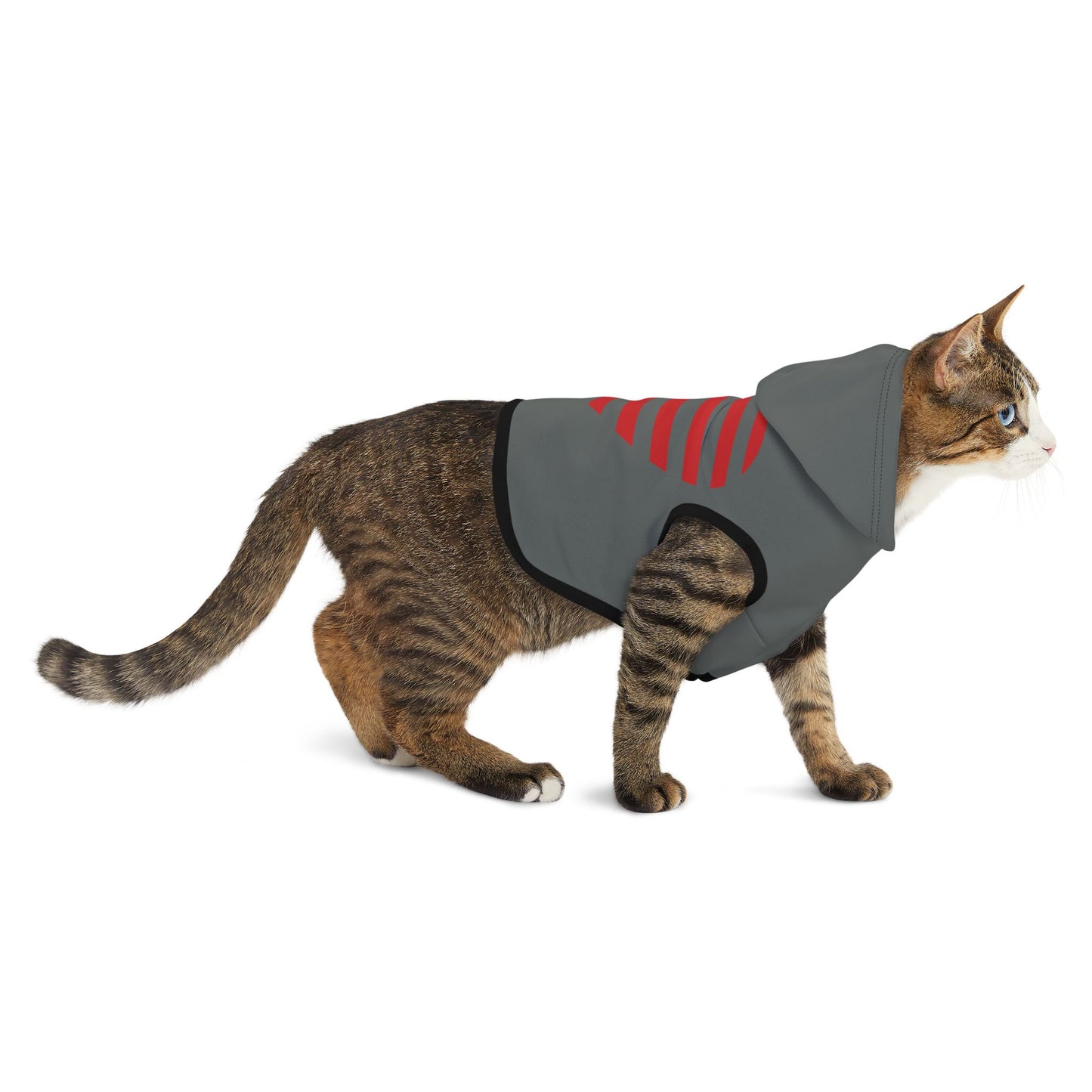Princess Grace Patriotic Pet Hoodie with Heart Design