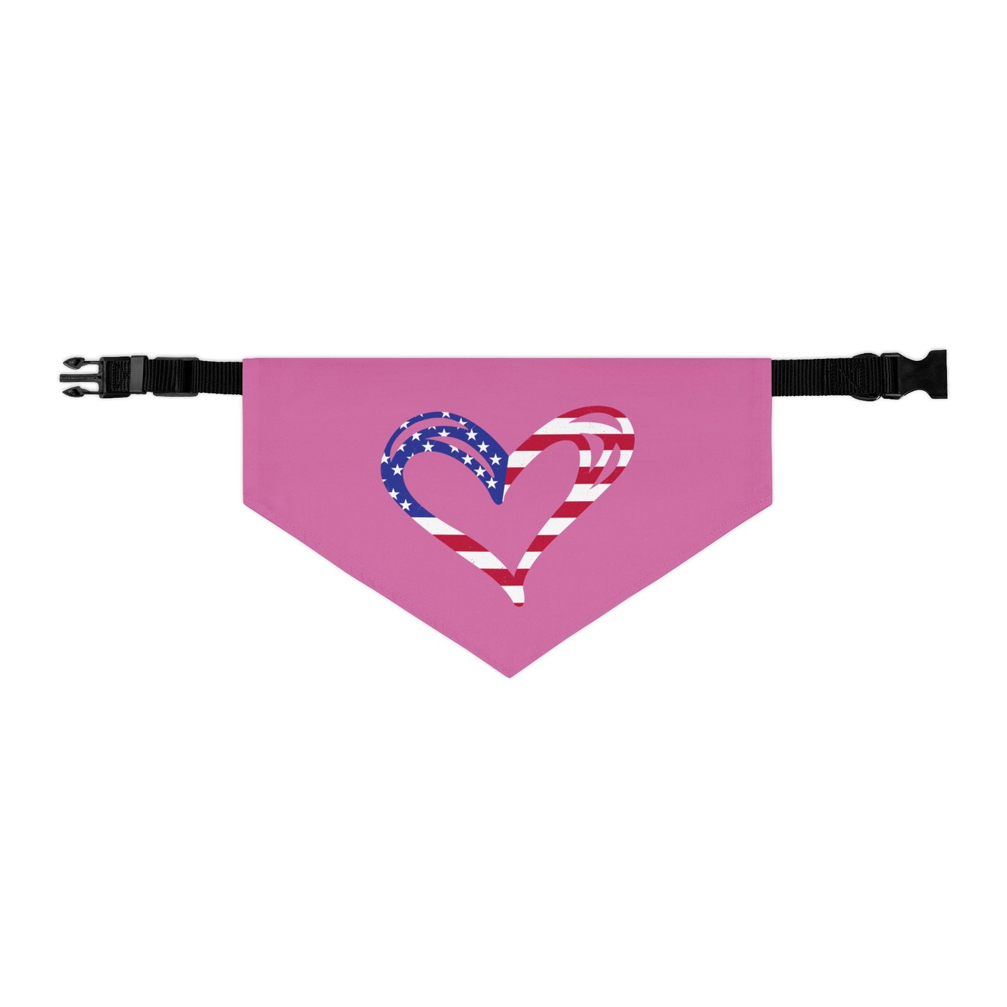 Princess Grace Patriotic Love Pet Bandana Collar Perfect for Holidays & Celebrations