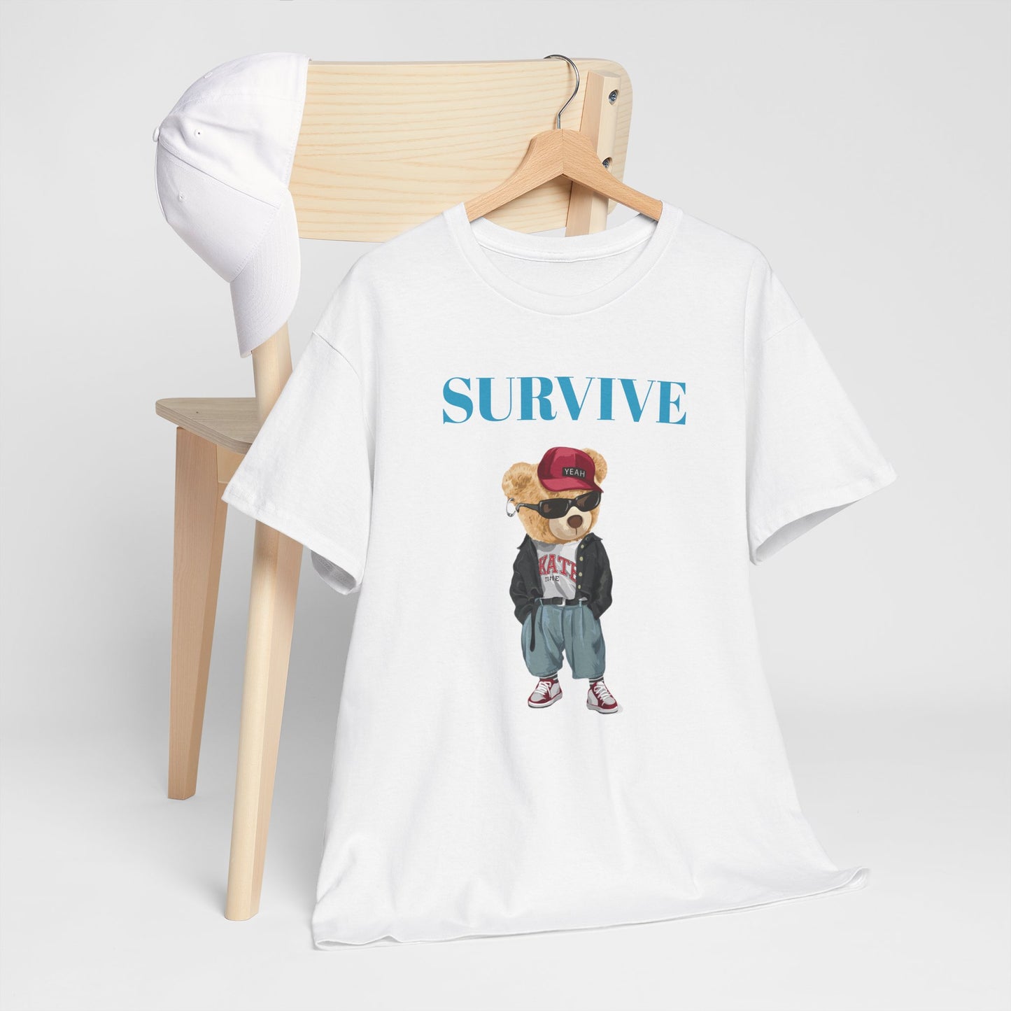 Princess Grace Survive Graphic Unisex Heavy Cotton Tee Trendy Streetwear Style