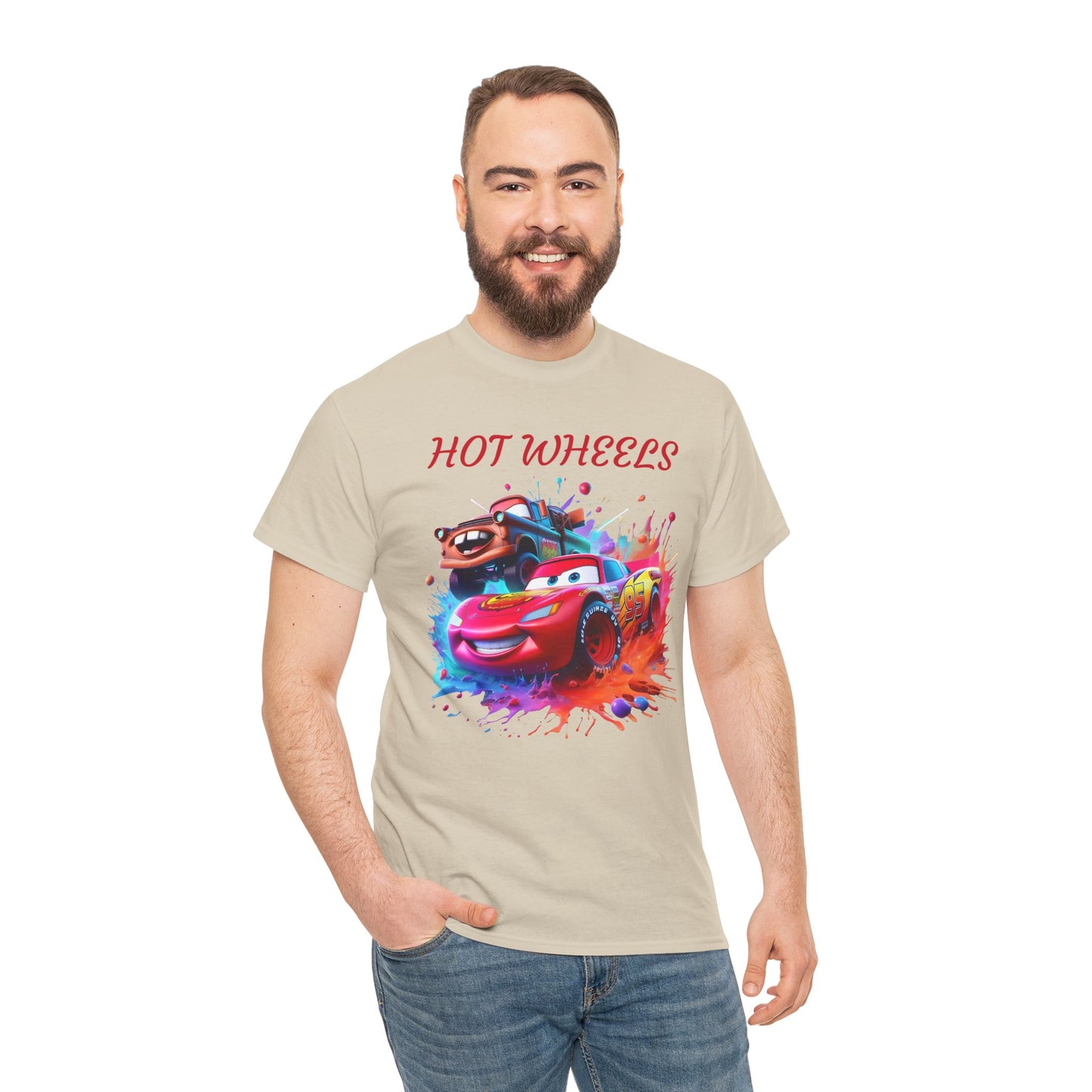 Princess Grace Cool Cars Unisex Heavy Cotton Tee Hot Wheels Graphic Tee for Kids and Adults