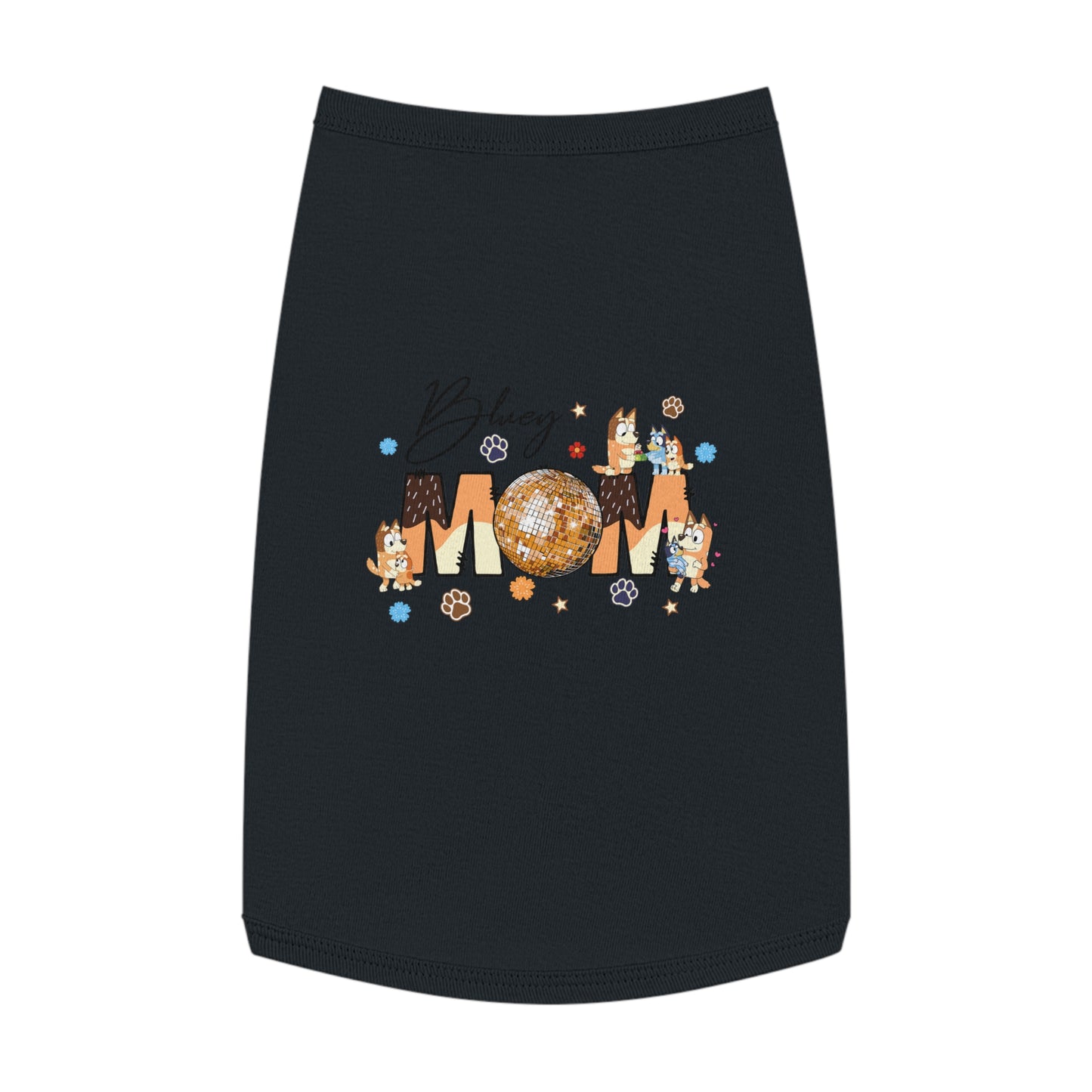 Princess Grace BLUEY Disco Dog Mom Tank Top Fun Pet Apparel for Dog Lovers