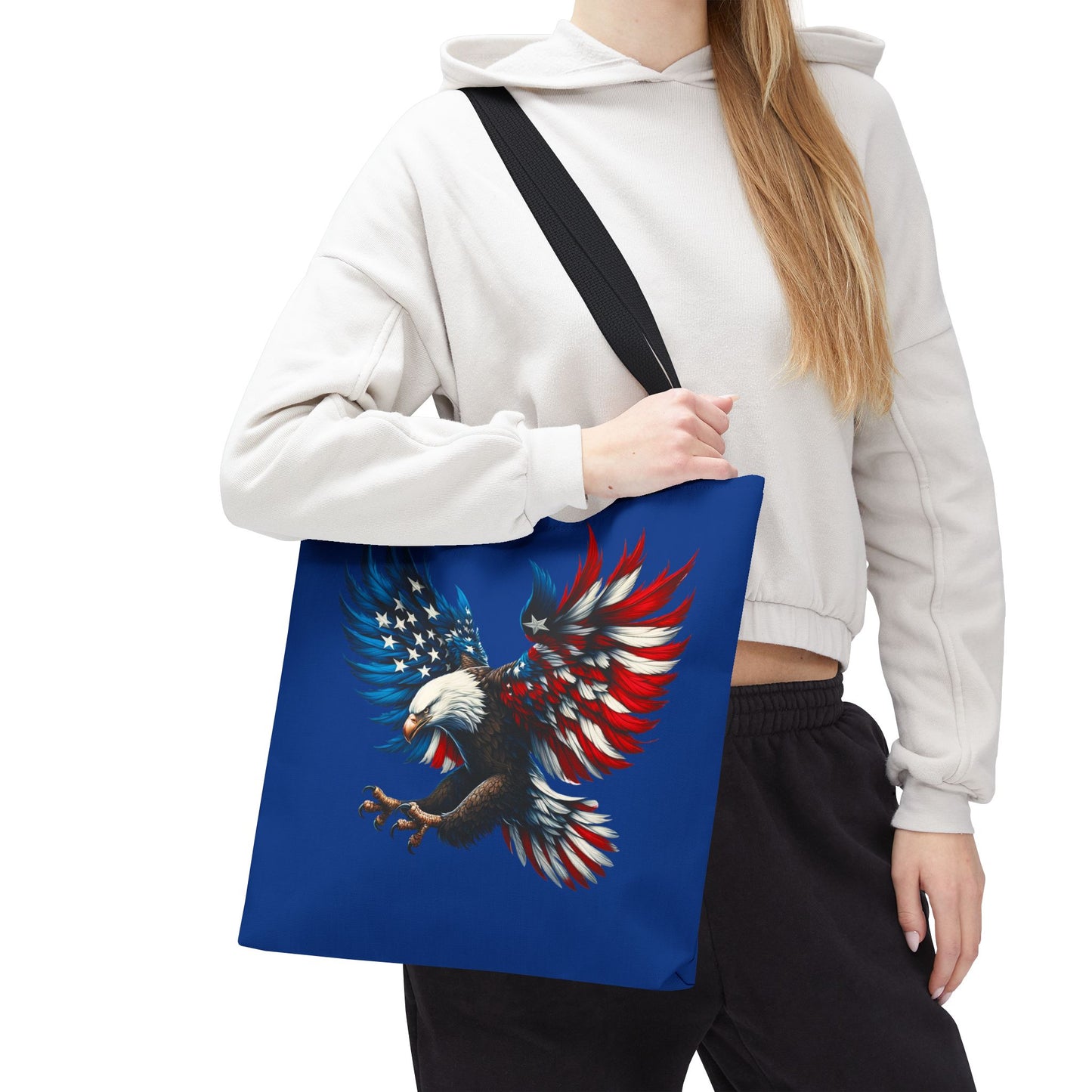 Princess Grace Patriotic Eagle Tote Bag Perfect for Independence Day & Everyday Carry