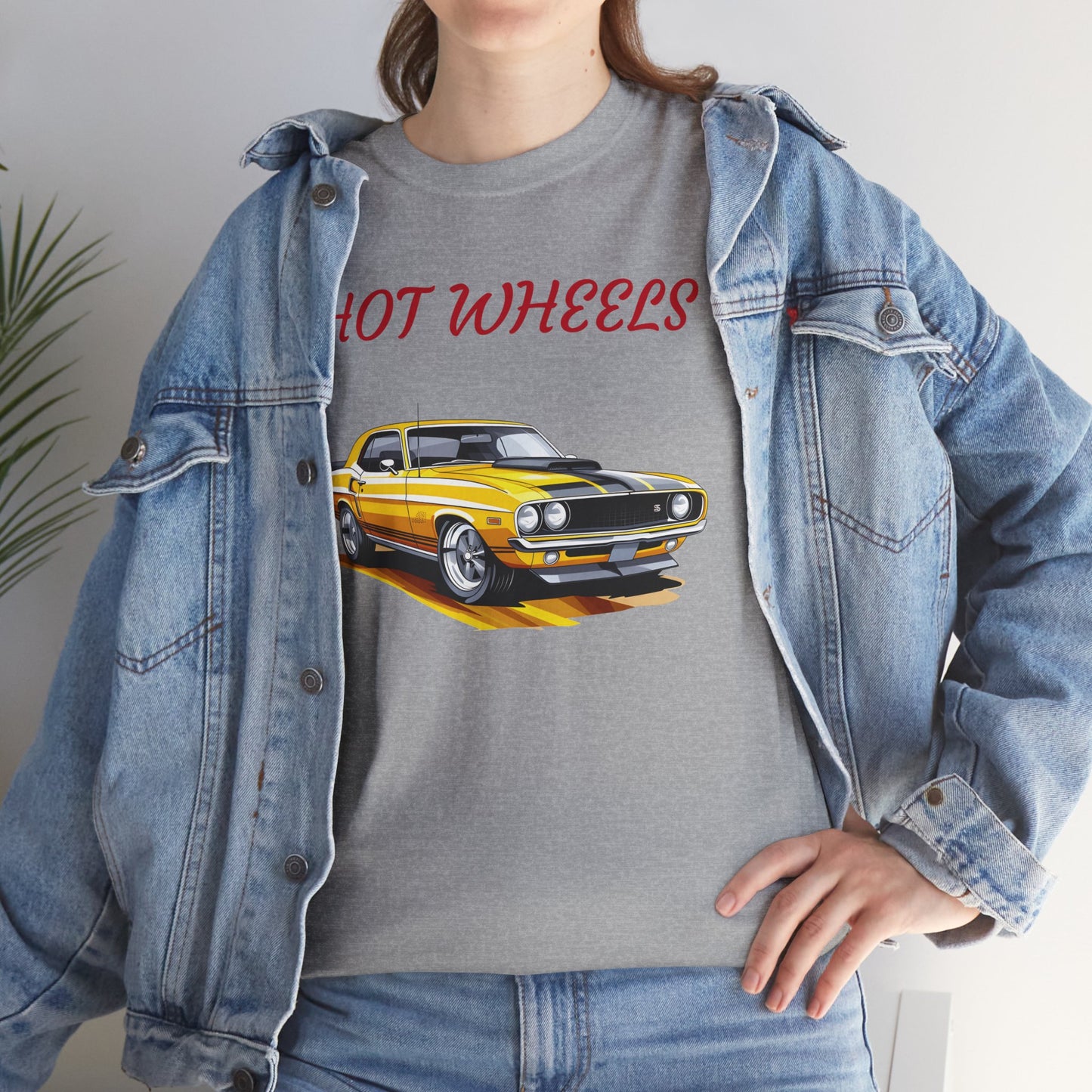 Princess Grace Vintage Hot Wheels Unisex Heavy Cotton Tee Classic Car Design