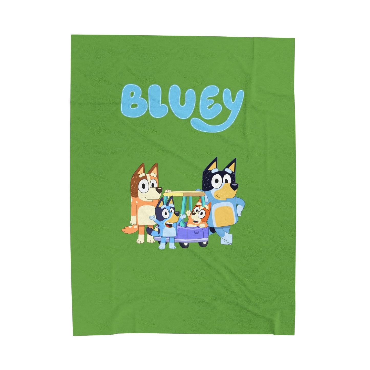 Princess Grace Bluey Velveteen Plush Blanket Soft & Cozy Kids Throw
