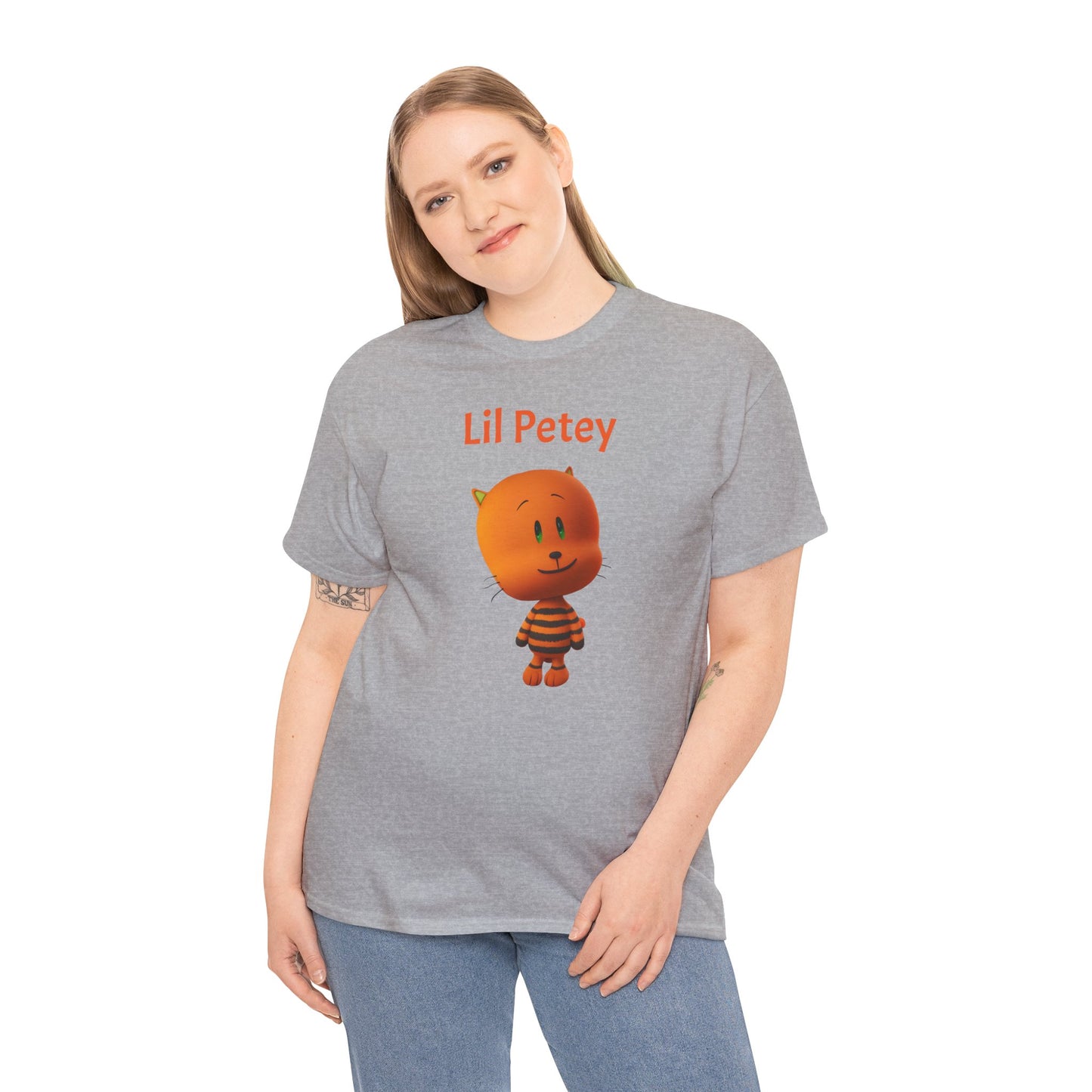 Princess Grace Lil Petey Unisex Heavy Cotton Tee Fun & Playful Cartoon T-Shirt for Kids and Adults