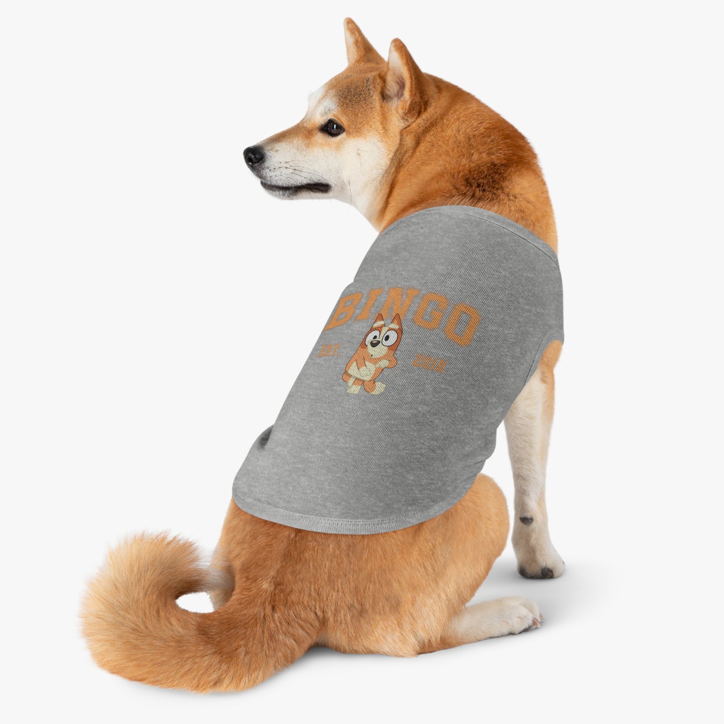 Princess Grace BLUEY Cute Pet Tank Top Bingo Design for Dogs Perfect Summer Outfit