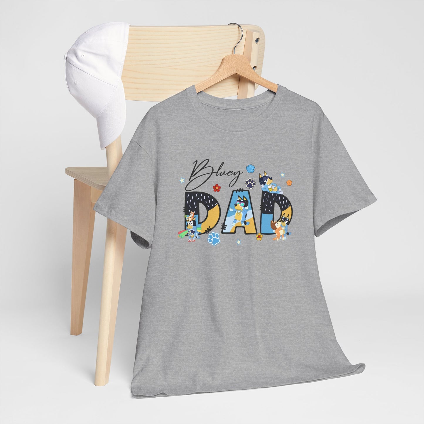 Princess Grace Fun 'Blessed Dad' Unisex Heavy Cotton Tee Perfect Gift for Father's Day