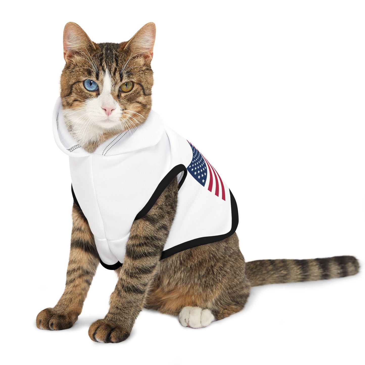 Princess Grace Patriotic Pet Hoodie Americana Style for Dogs