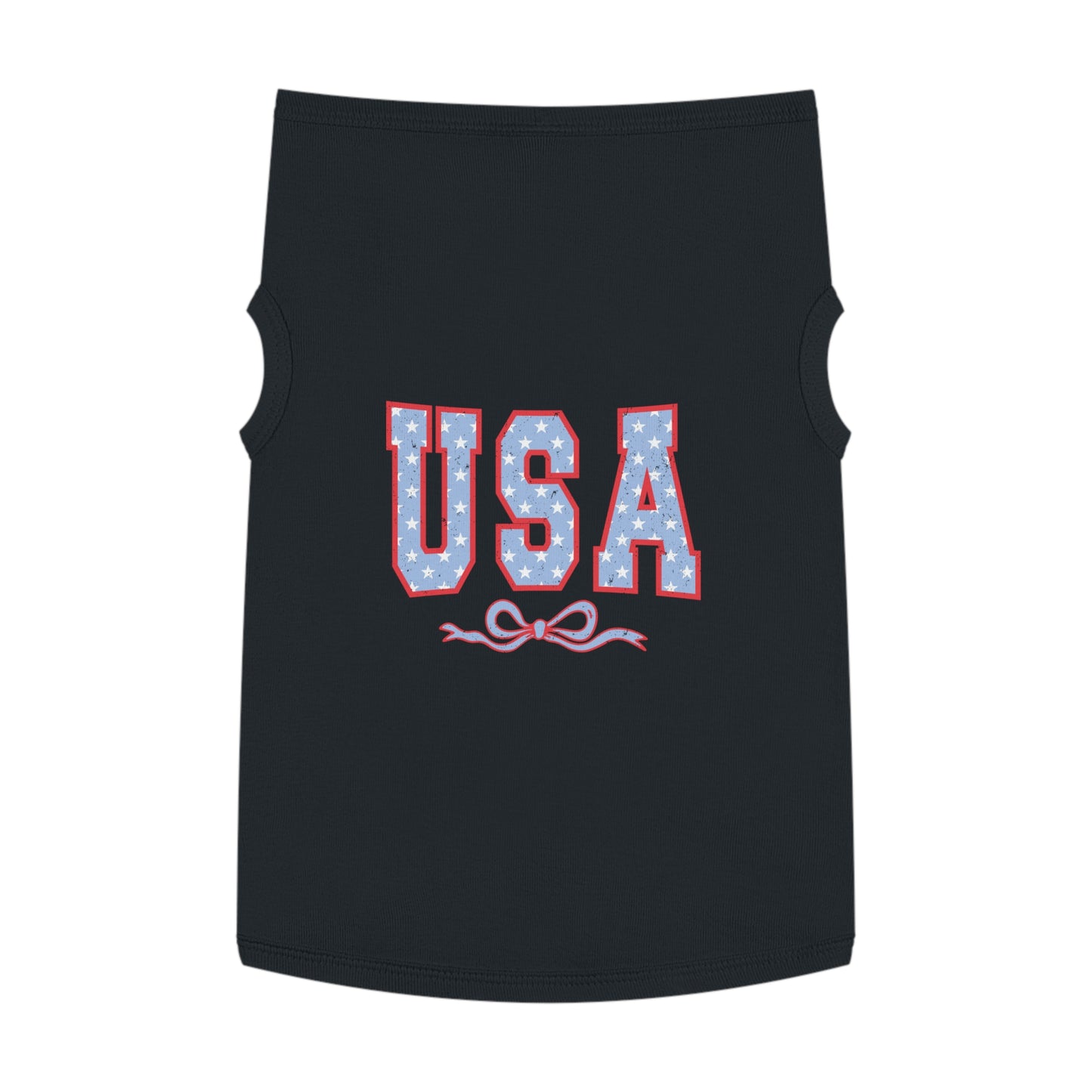 Princess Grace USA Stars Pet Tank Top Patriotic Dog Apparel for 4th of July & Independence Day