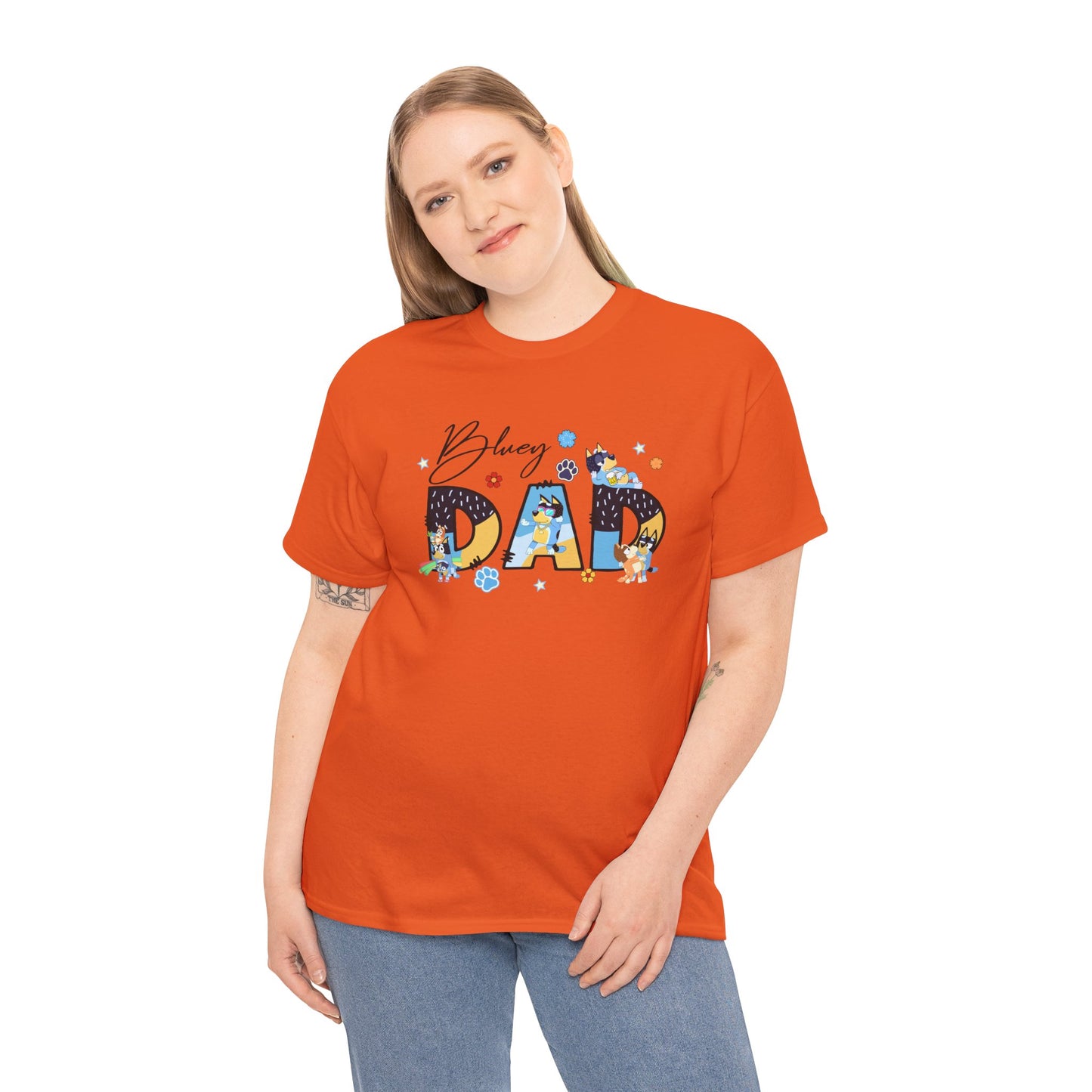 Princess Grace Fun 'Blessed Dad' Unisex Heavy Cotton Tee Perfect Gift for Father's Day