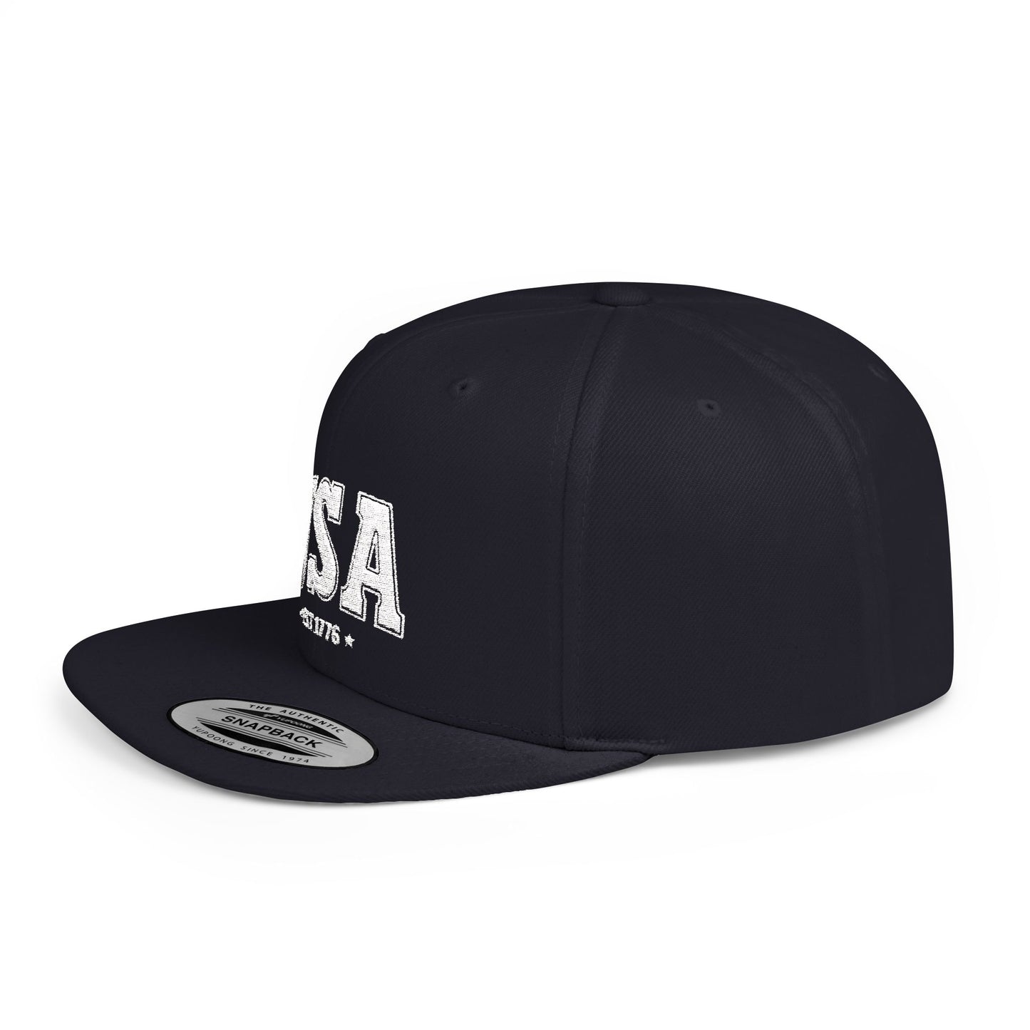 Princess Grace USA Flat Bill Snapback Cap - Est. 1776 | Casual Style for All Occasions