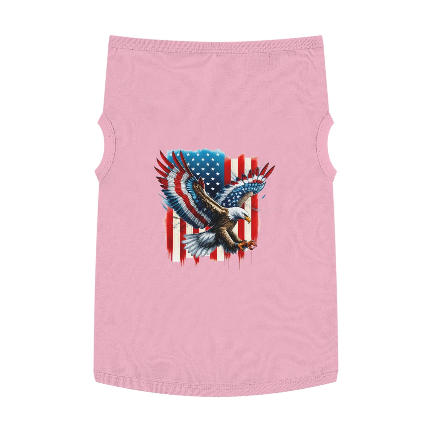 Princess Grace Patriotic Eagle Pet Tank Top Perfect for Celebrating Independence Day or Outdoor Adventures
