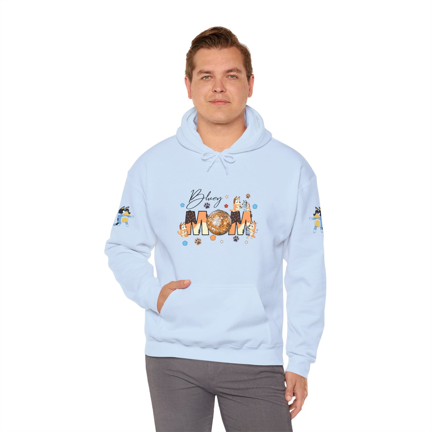 Princess Grace Bluey Blissful Mom Unisex Heavy Blend Hoodie Celebrate Motherhood with Style