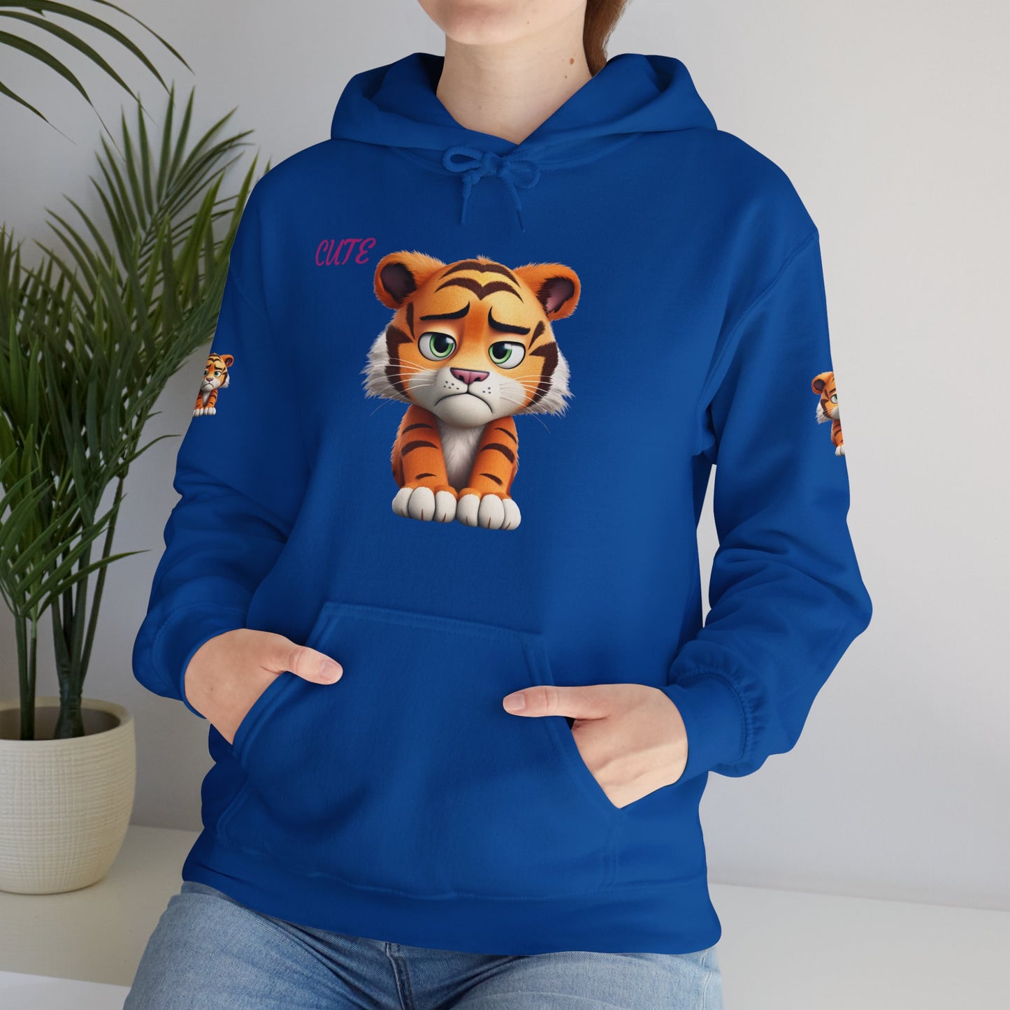Princess Grace Cute Tiger Graphic Unisex Hoodie