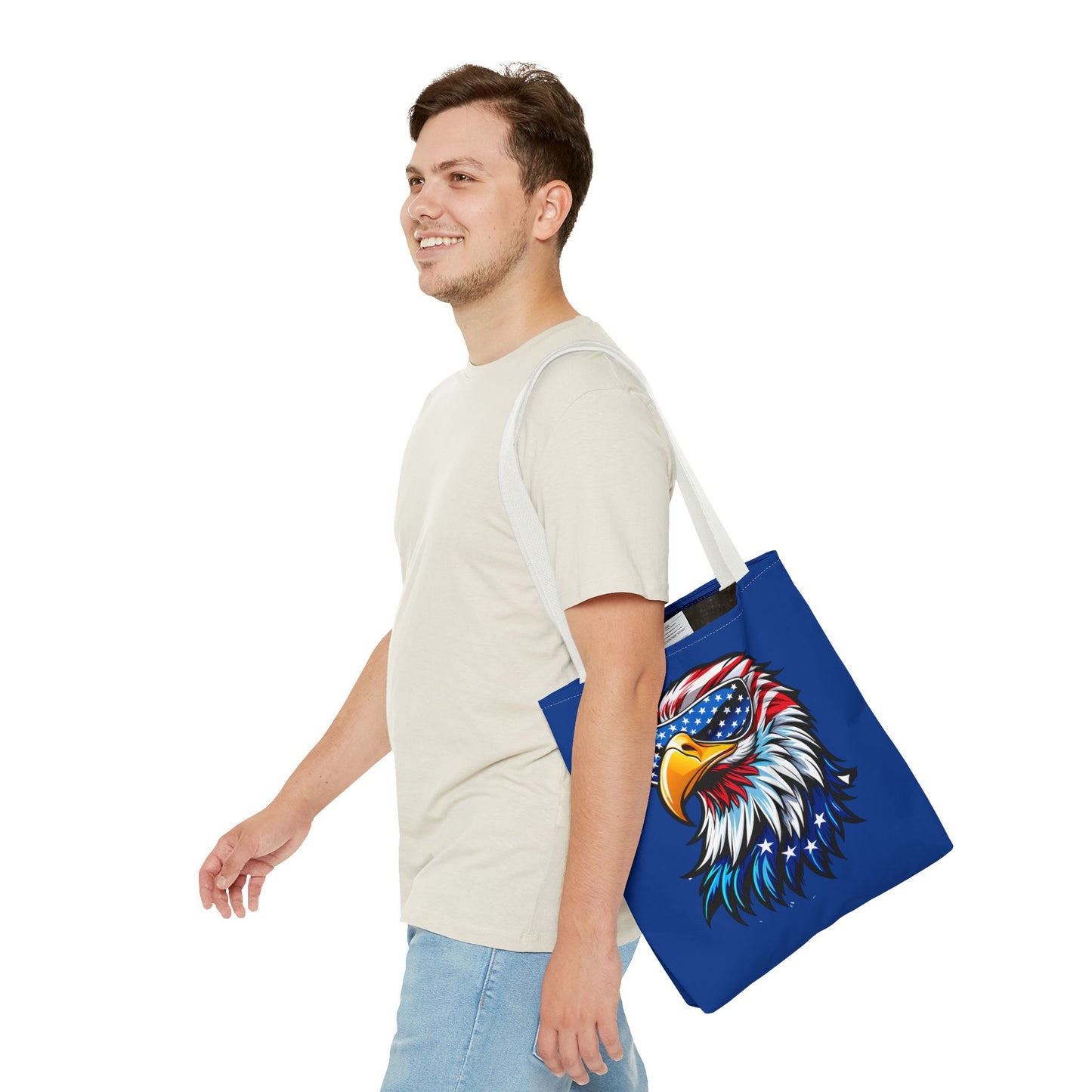 Princess Grace Patriotic Eagle Tote Bag Stylish American Flag Design for Independence Day & Everyday Use