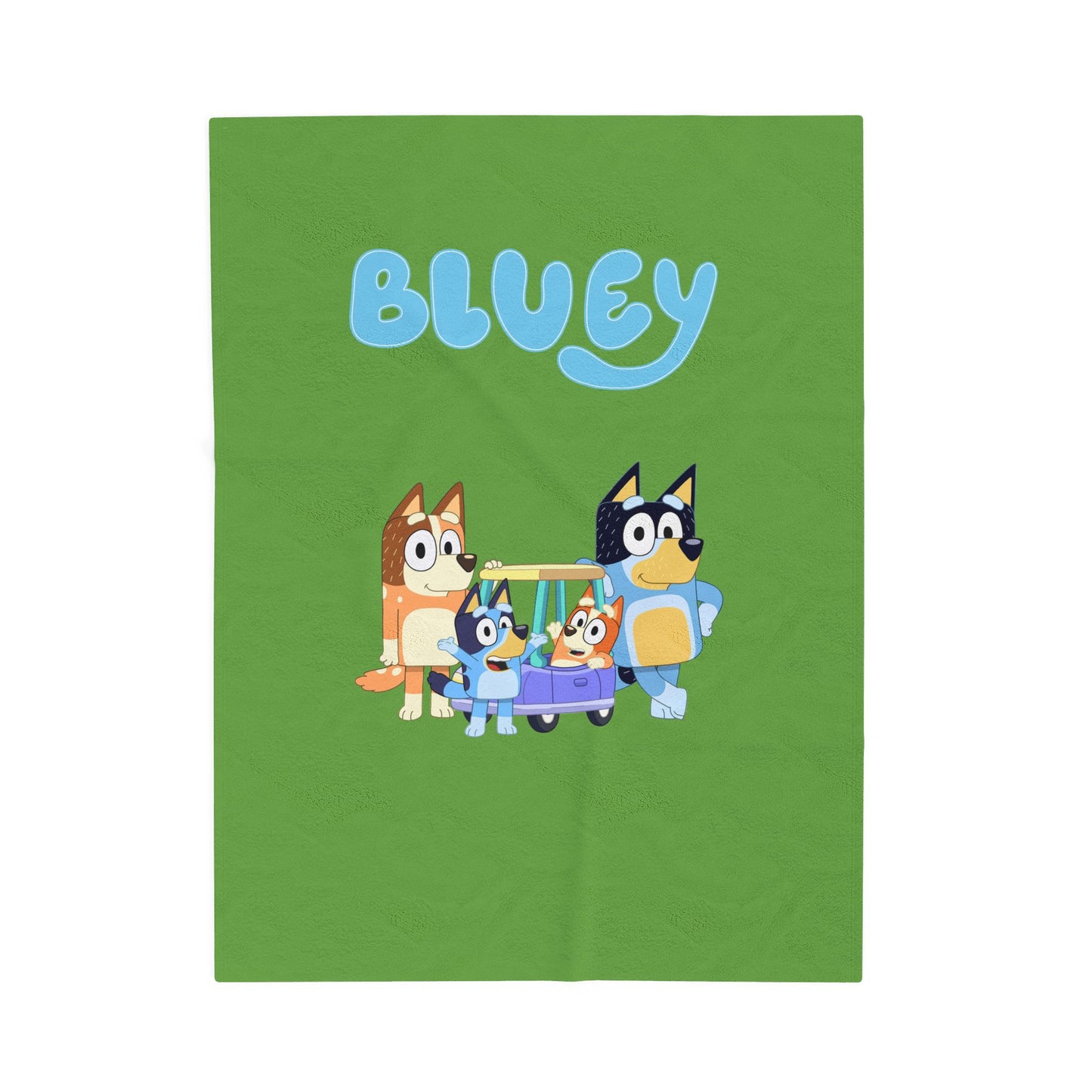 Princess Grace Bluey Velveteen Plush Blanket Soft & Cozy Kids Throw