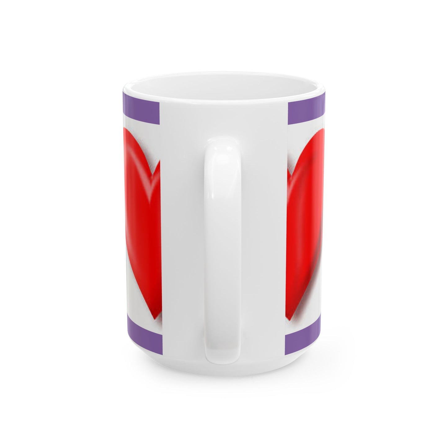 Princess Grace Heart Design Ceramic Mug 11oz & 15oz Perfect for Valentine’s Day or Everyday Love