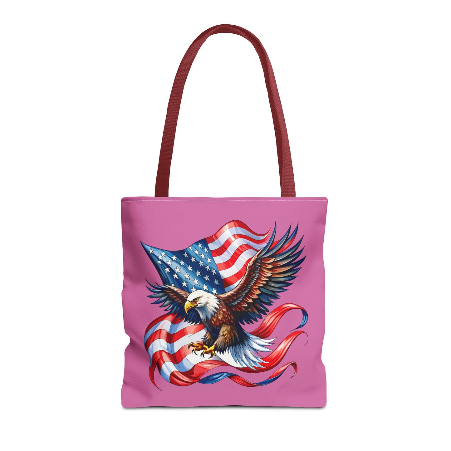Princess Grace Patriotic Eagle Tote Bag American Flag Design for Independence Day and Everyday Use