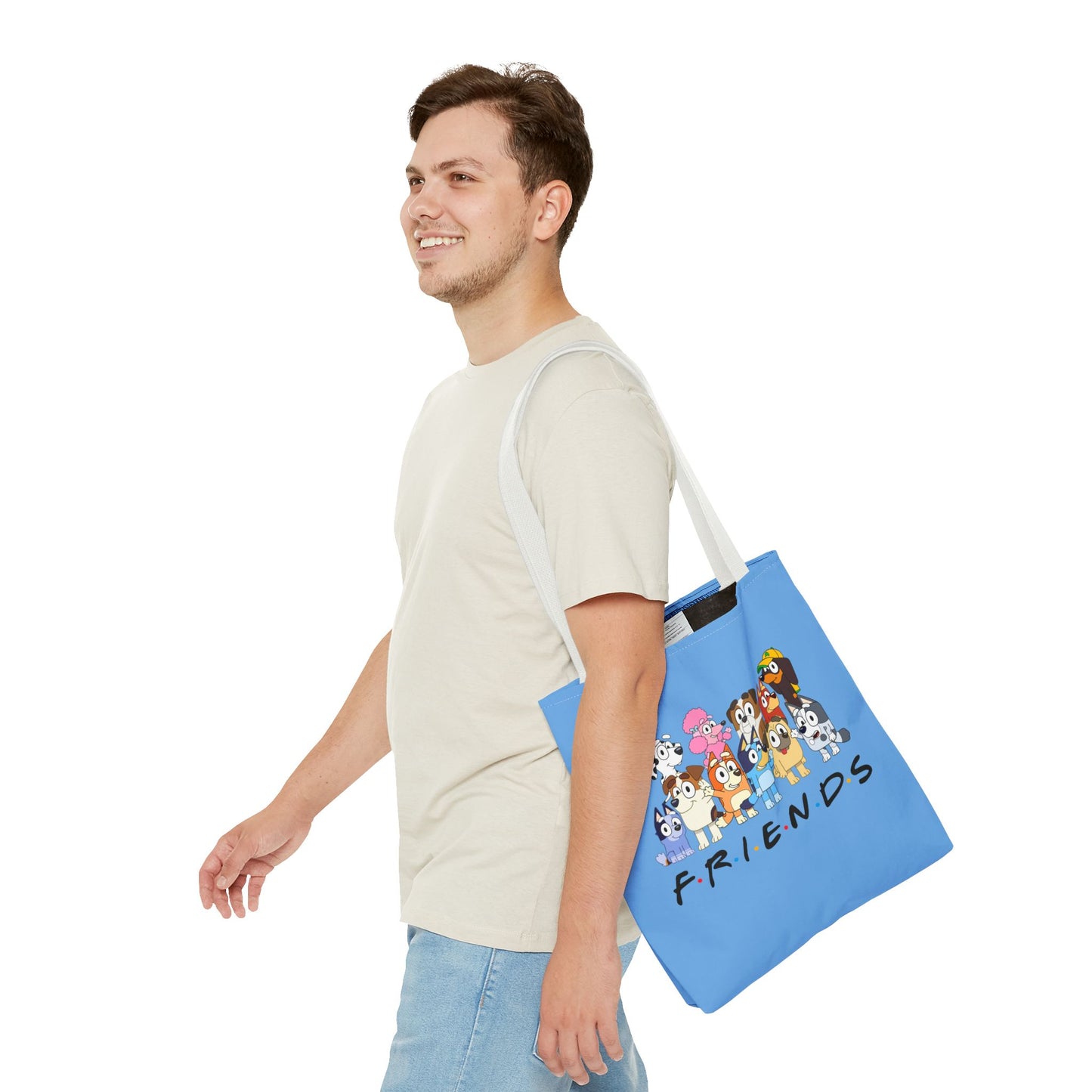 Princess Grace Bluey Cute Cartoon Friends Tote Bag Perfect for Animal Lovers